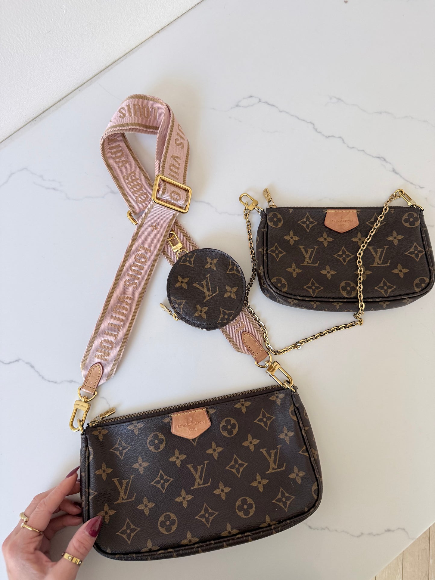 Louis Vuitton Multi Pochette Accessoires Ballerine Pink