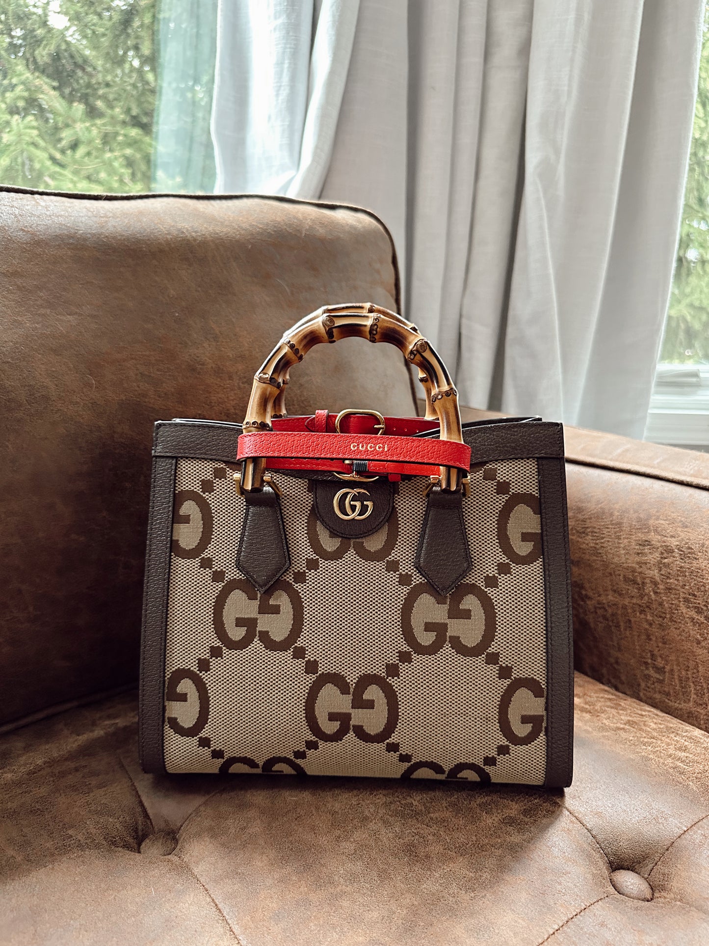 Gucci Diana Jumbo GG Small Tote Bag