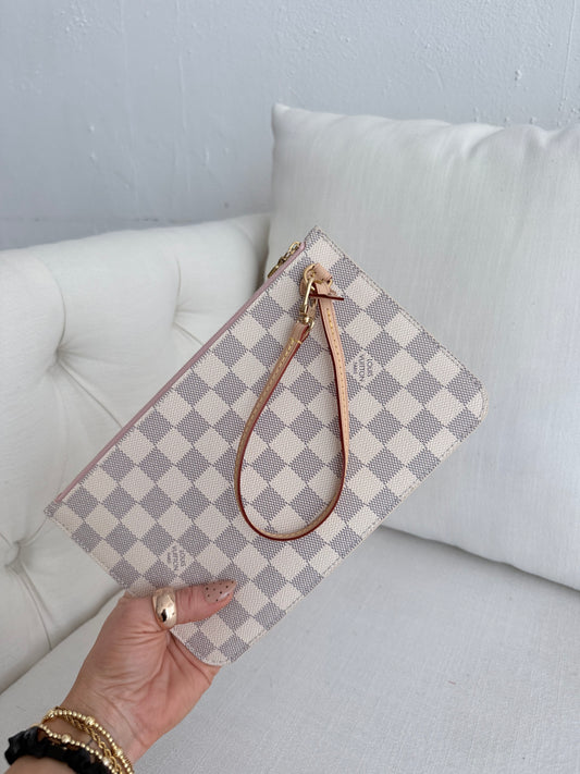 Louis Vuitton Neverfull Wristlet Azur
