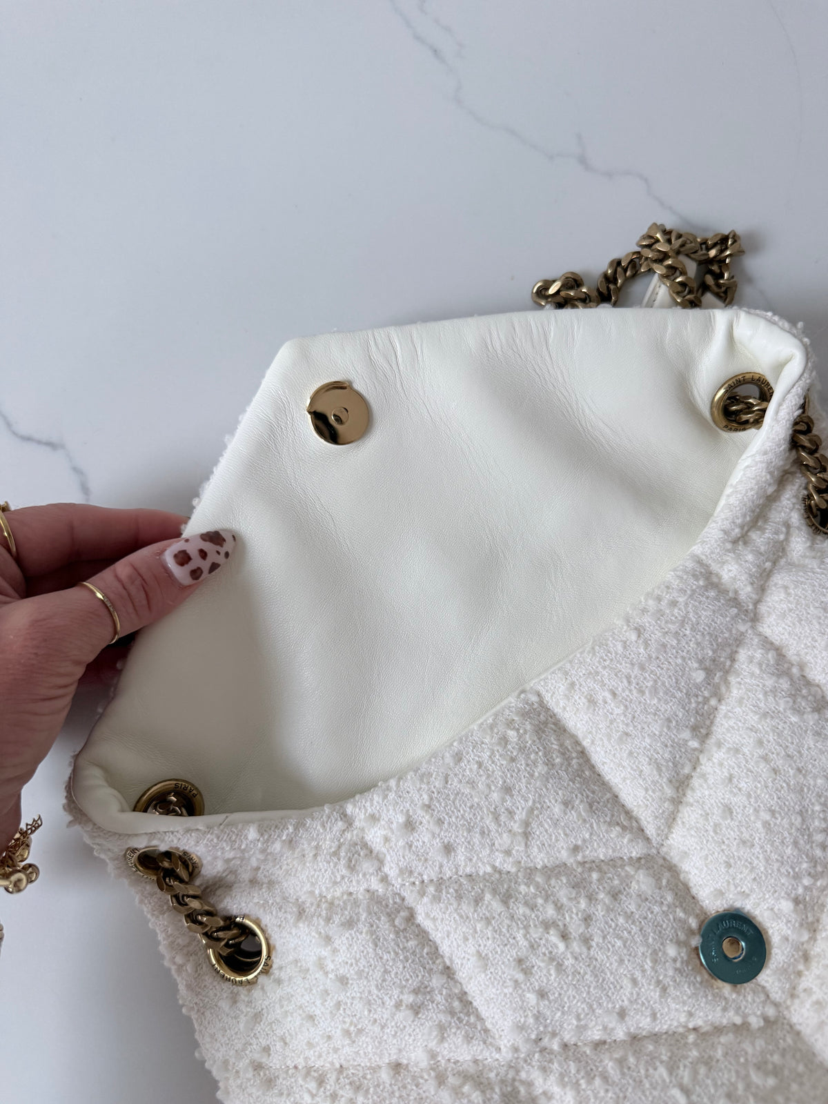 YSL Loulou Bouclé Tweed
Shoulder Bag