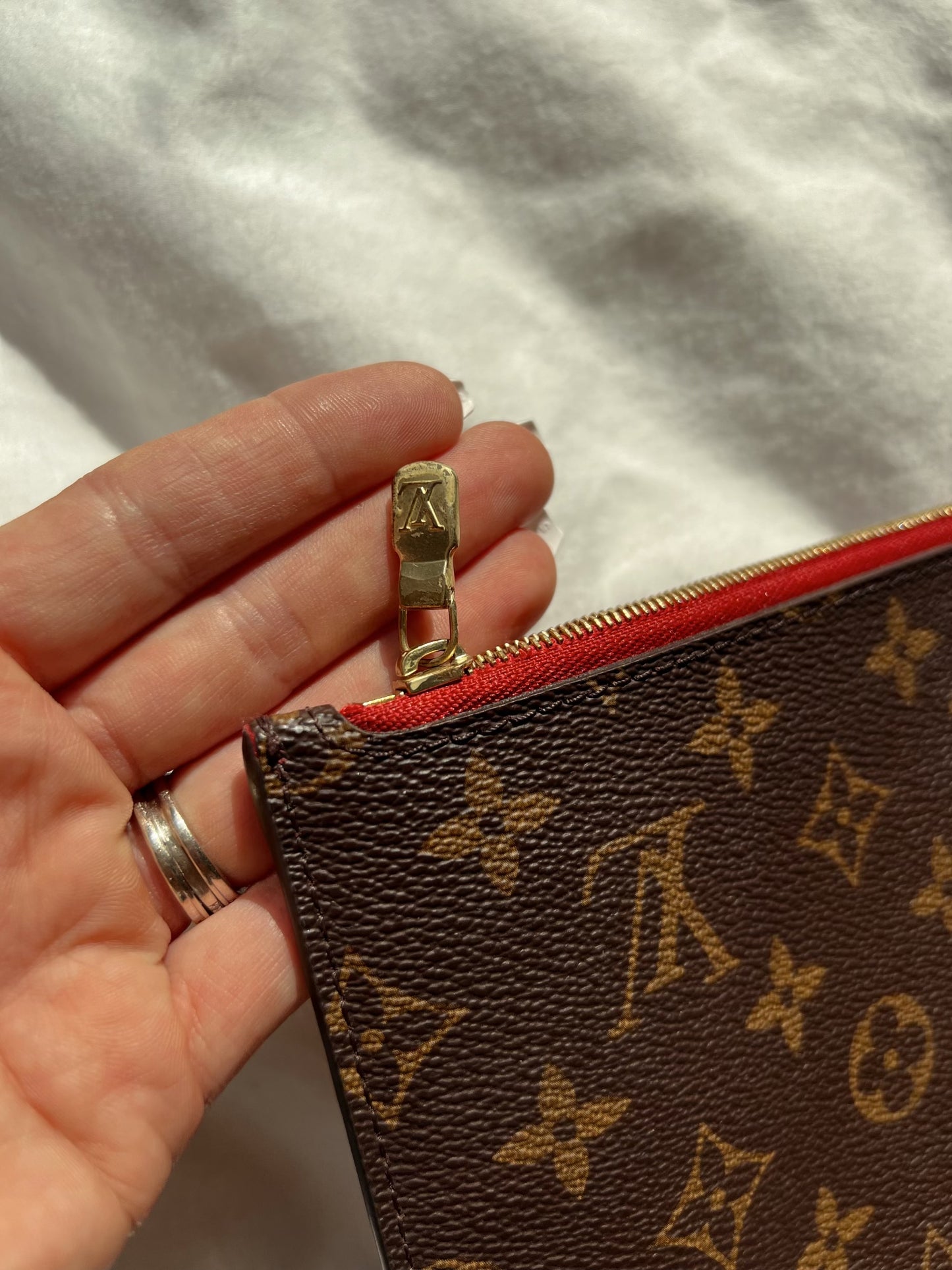 Louis Vuitton Monogram Wristlet Cherry