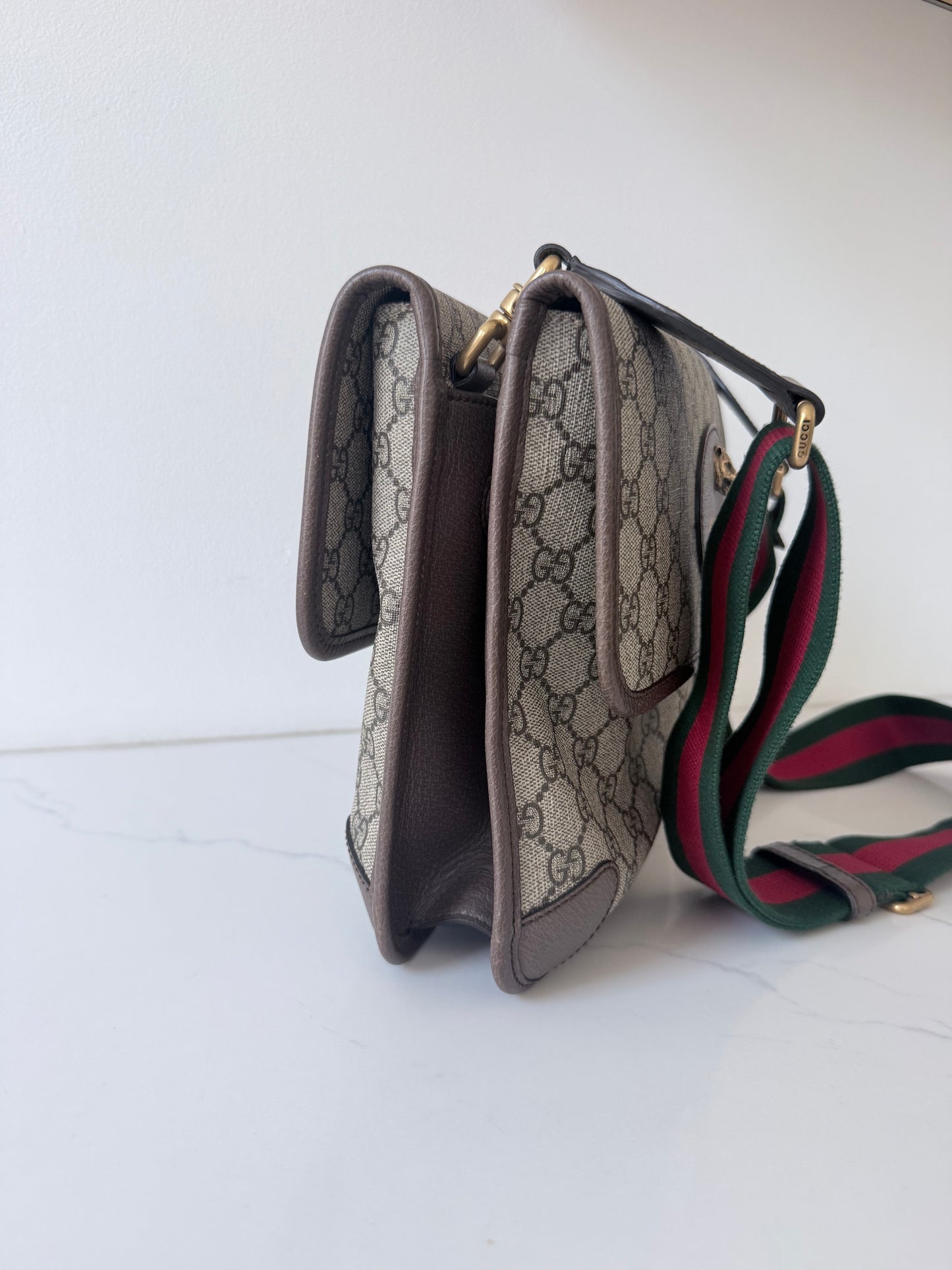 Gucci Neo Vintage Flap Messenger GG Coated Canvas Medium