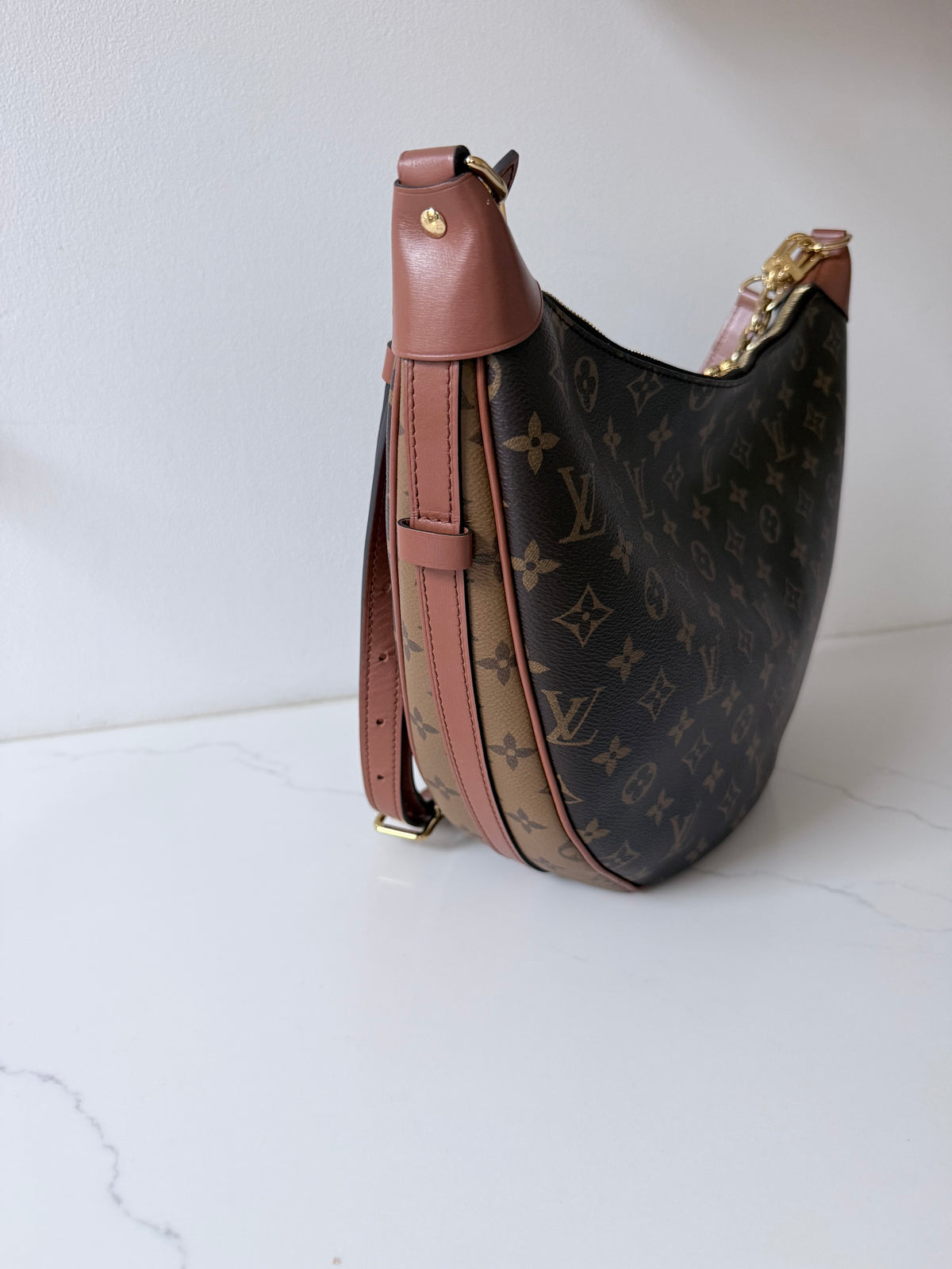 Louis Vuitton Loop Hobo Reverse Monogram Canvas