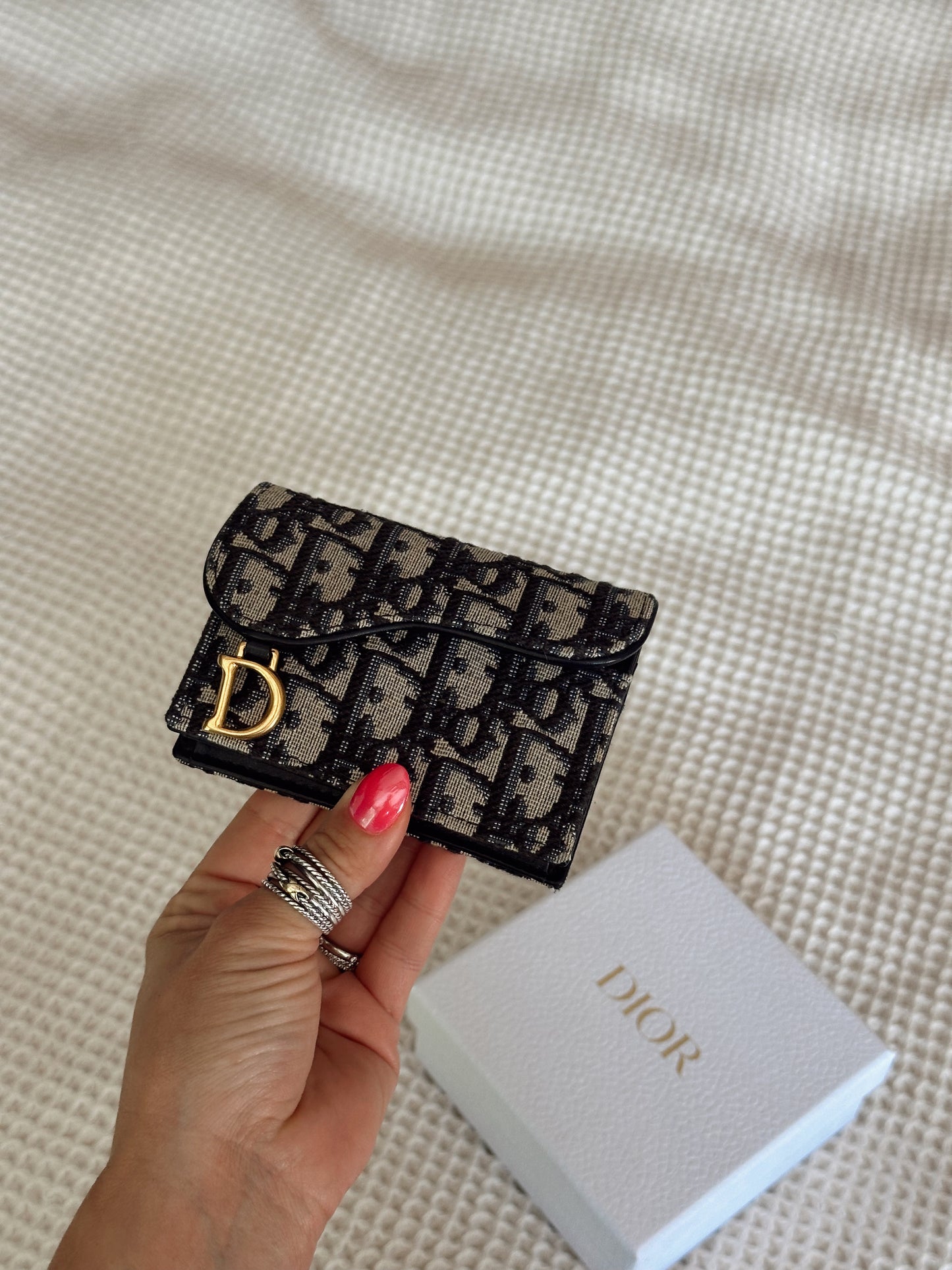 Christian Dior Saddle Card Holder