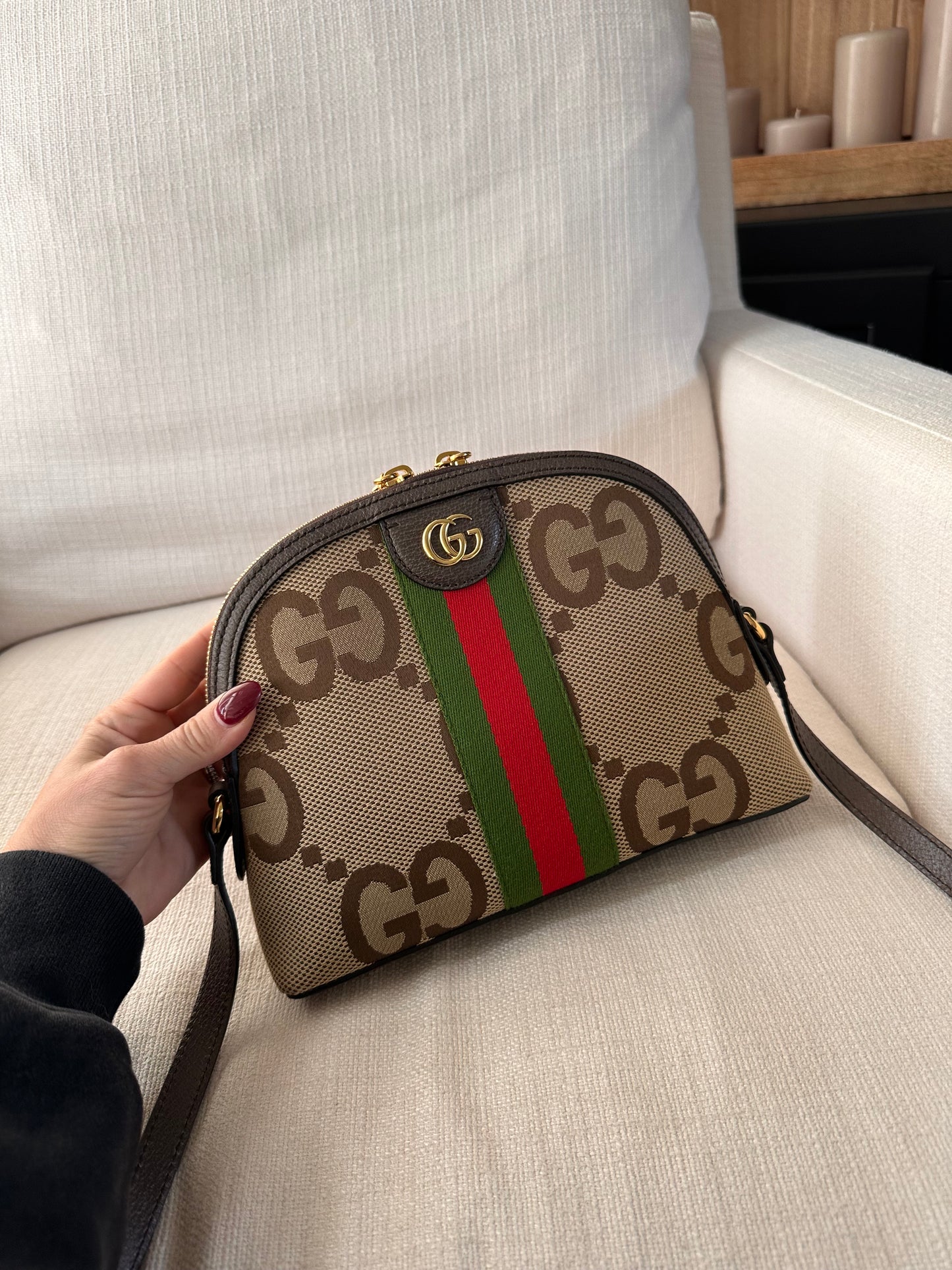 Gucci Jumbo Ophidia Dome Bag