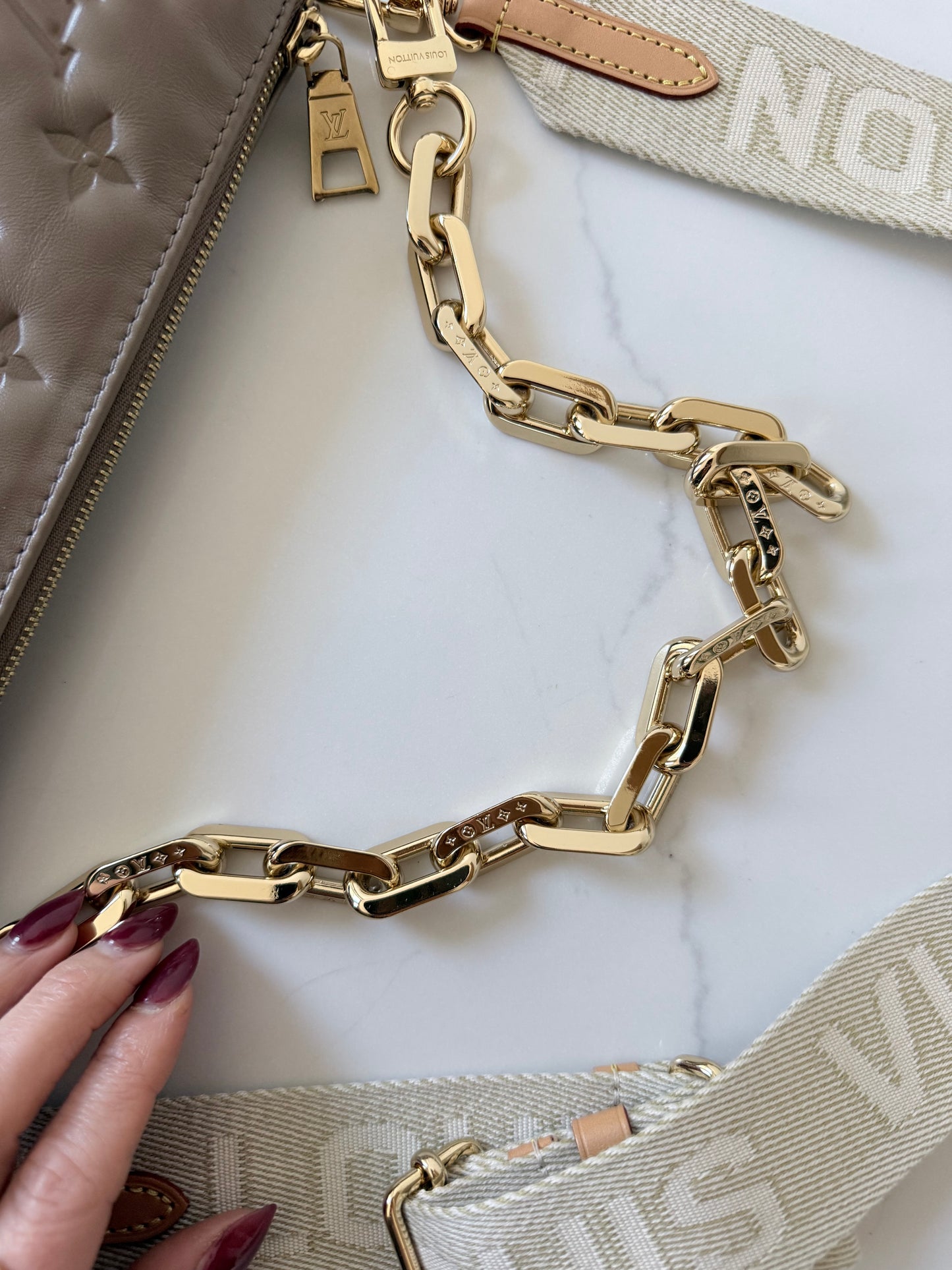 Louis Vuitton Coussin MM Taupe