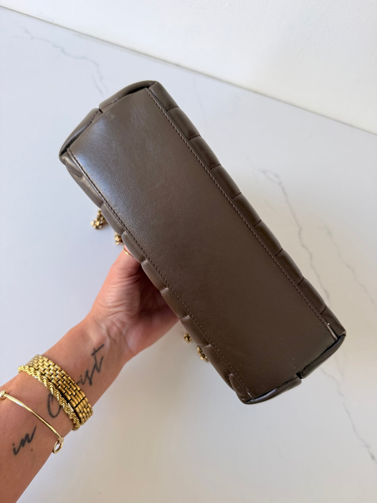 YSL Quilted LouLou Deep Hickory