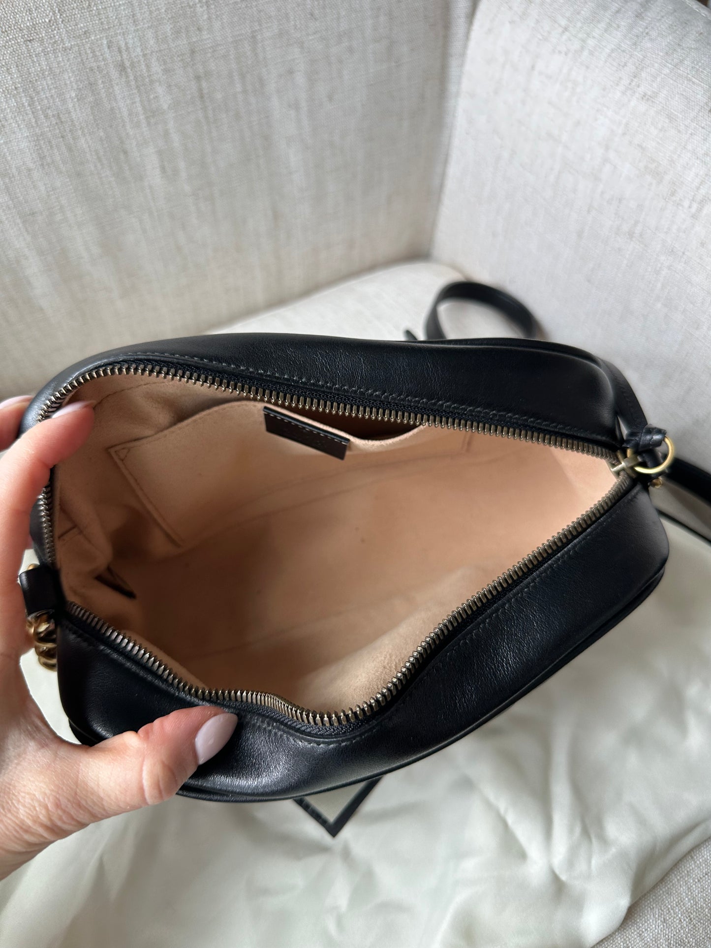 Gucci Marmont Camera Bag Black