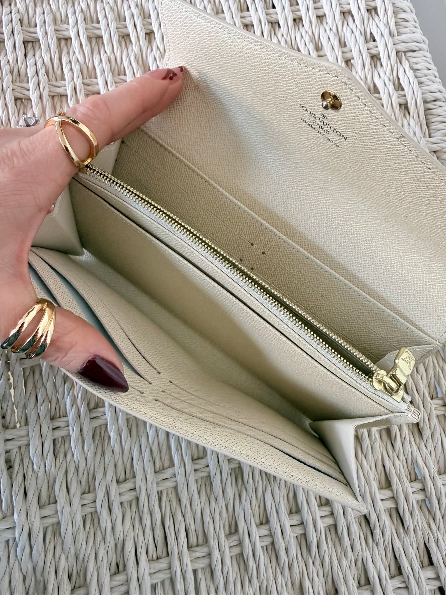 Louis Vuitton Sarah Wallet Damier Azur