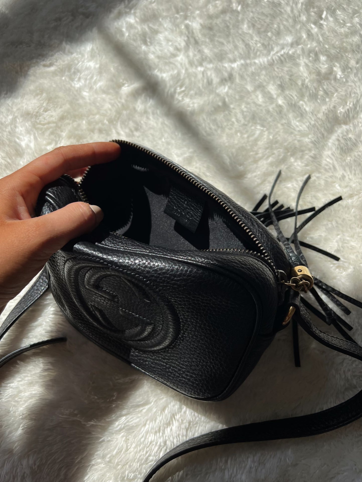 Mini Gucci Black Soho Disco Bag