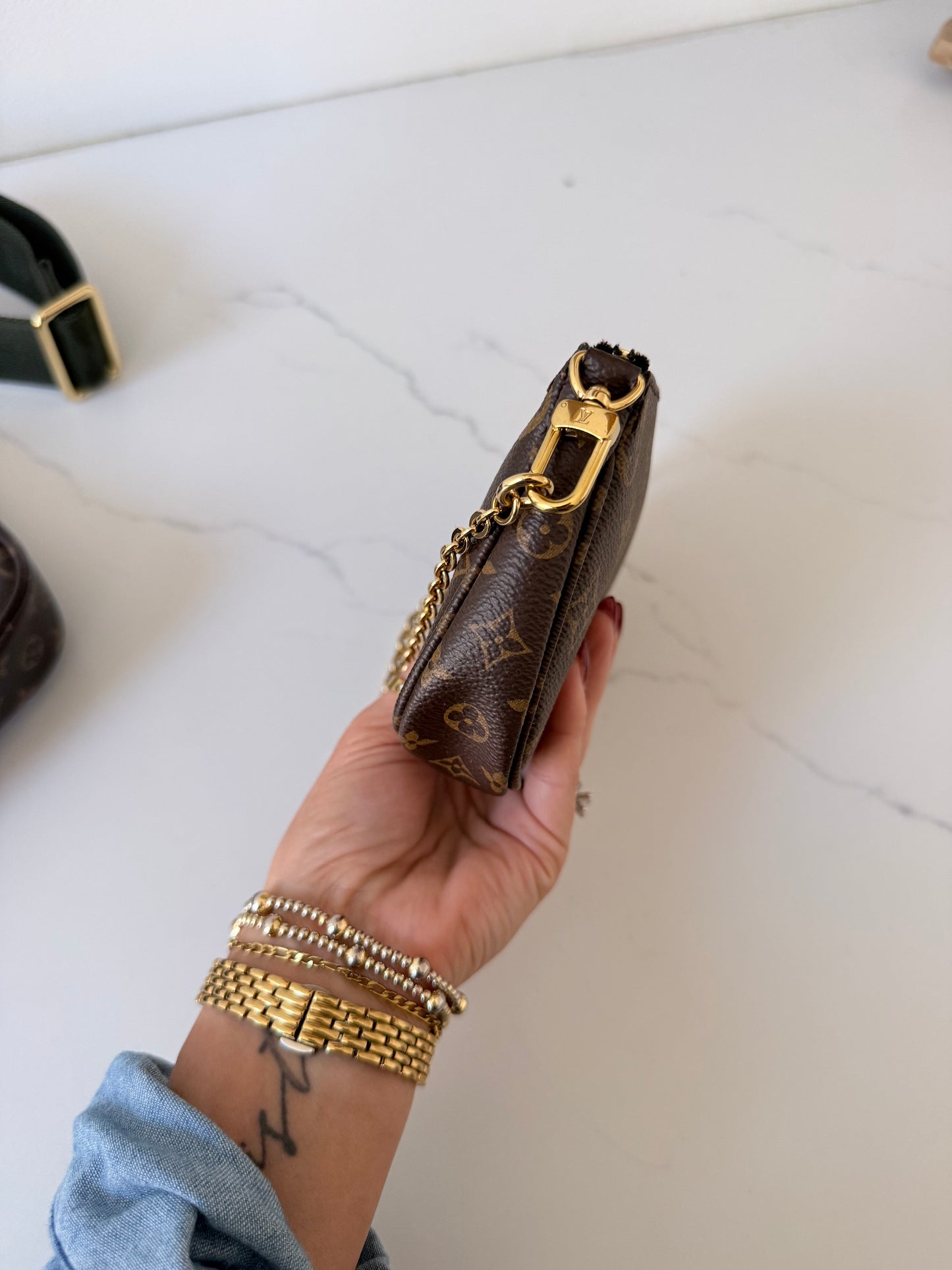 Louis Vuitton Multi Pochette Accessoires Kaki