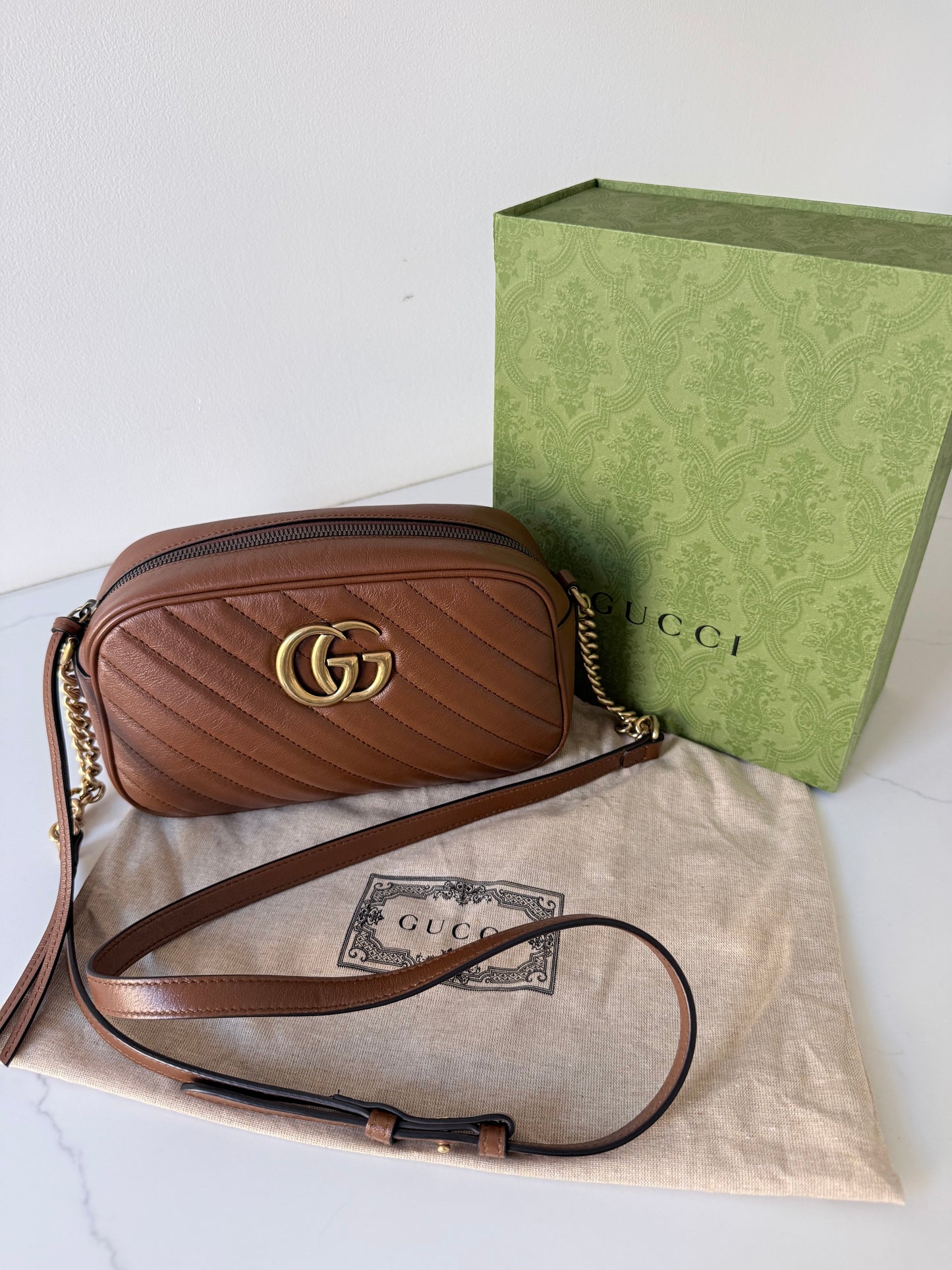 Gucci Glazed Marmont Camera Bag