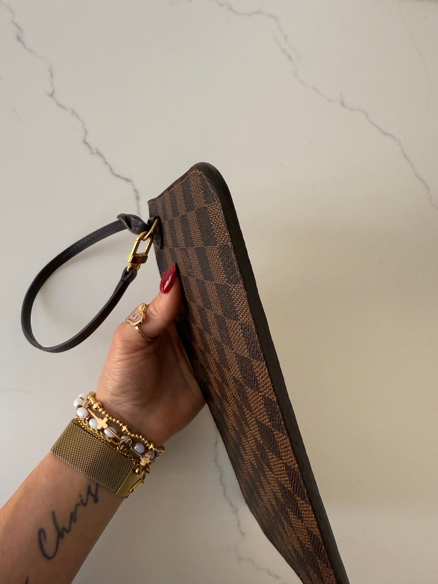 Louis Vuitton Damier Ebene Wristlet