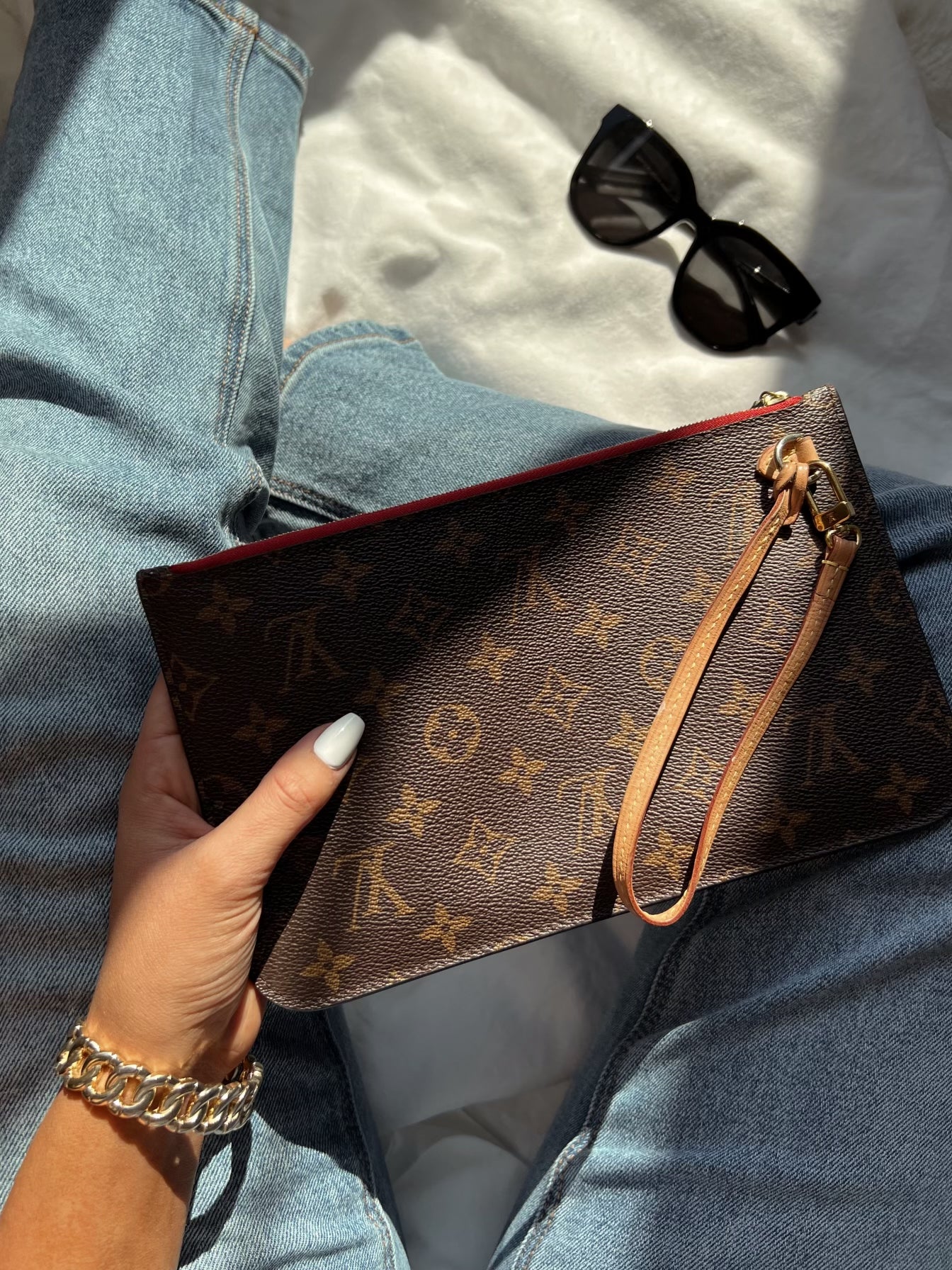 Louis Vuitton Monogram Wristlet Cherry