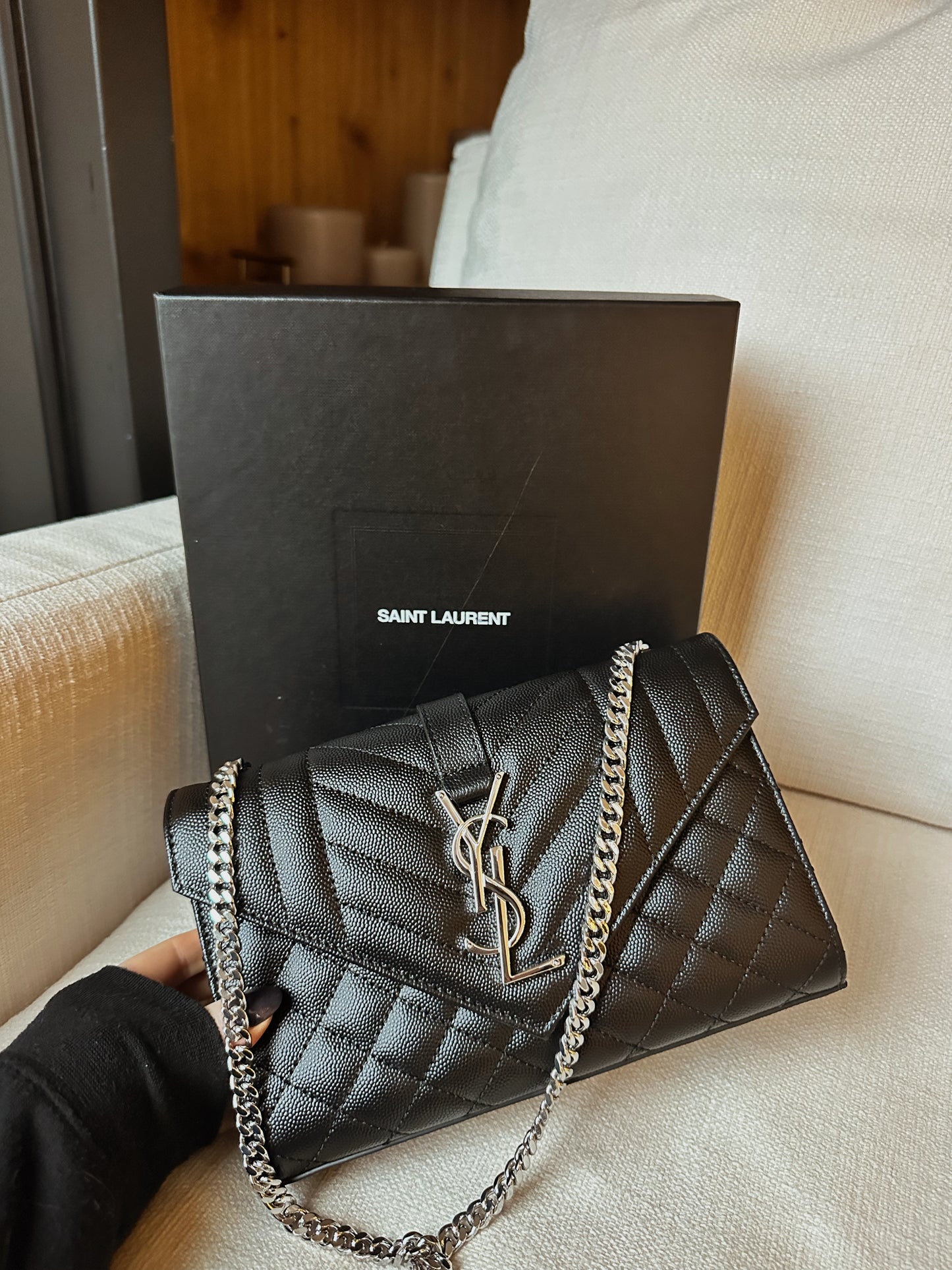 YSL Envelope Small Quilted