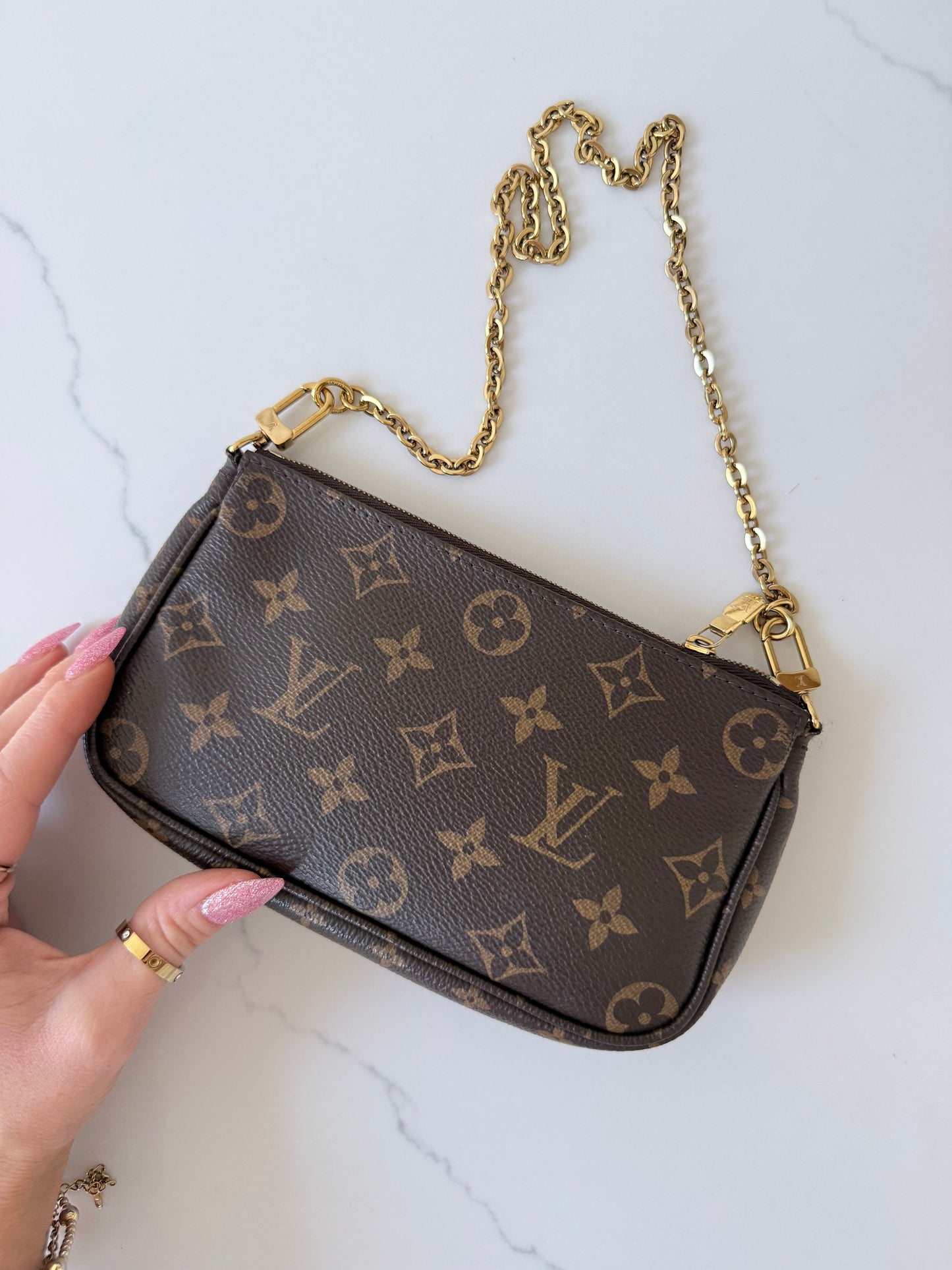 Louis Vuitton Multi Pochette Accessoires Ballerine Pink