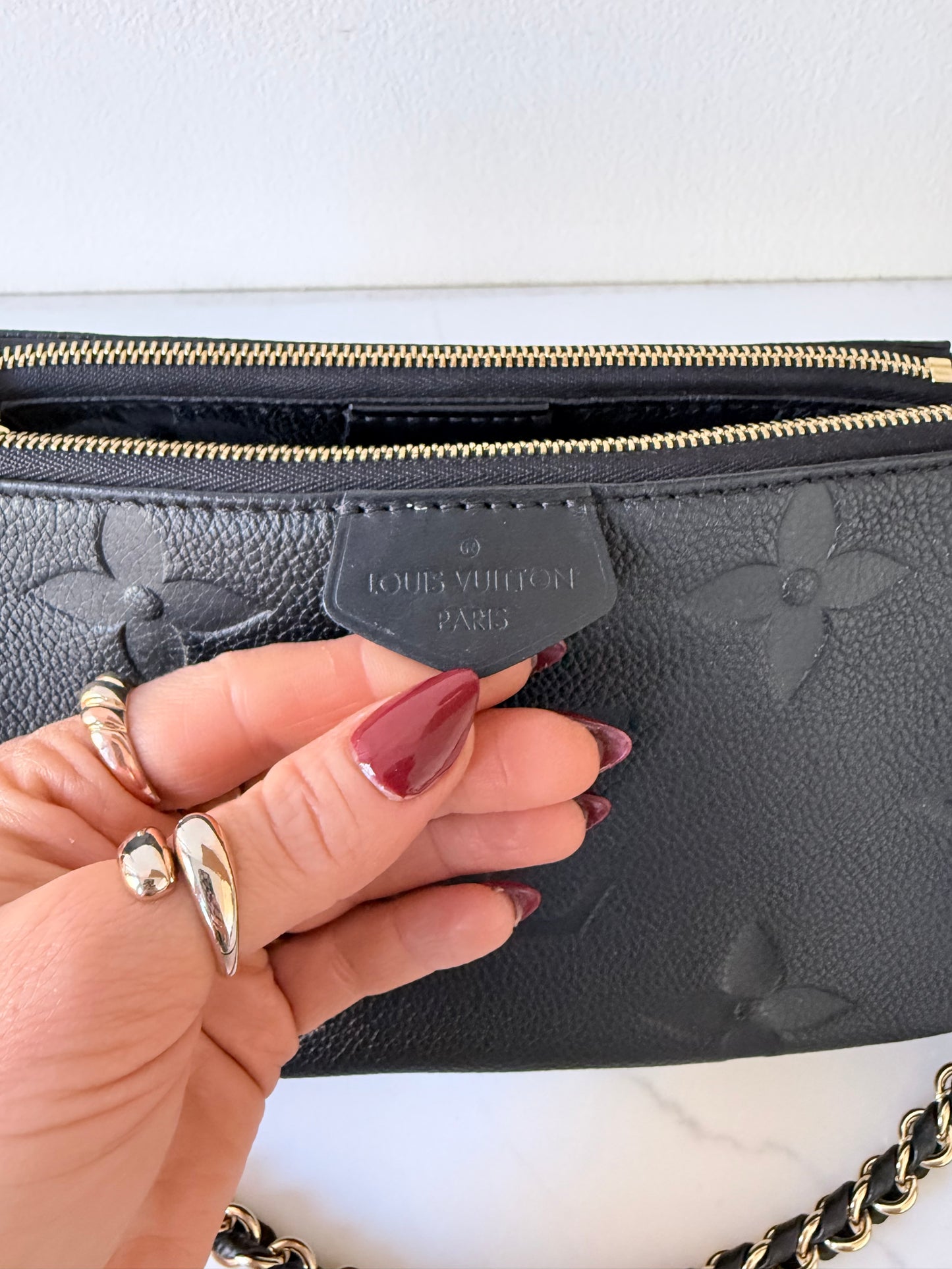 Louis Vuitton Multi Pochette Accessoires Monogram Empreinte