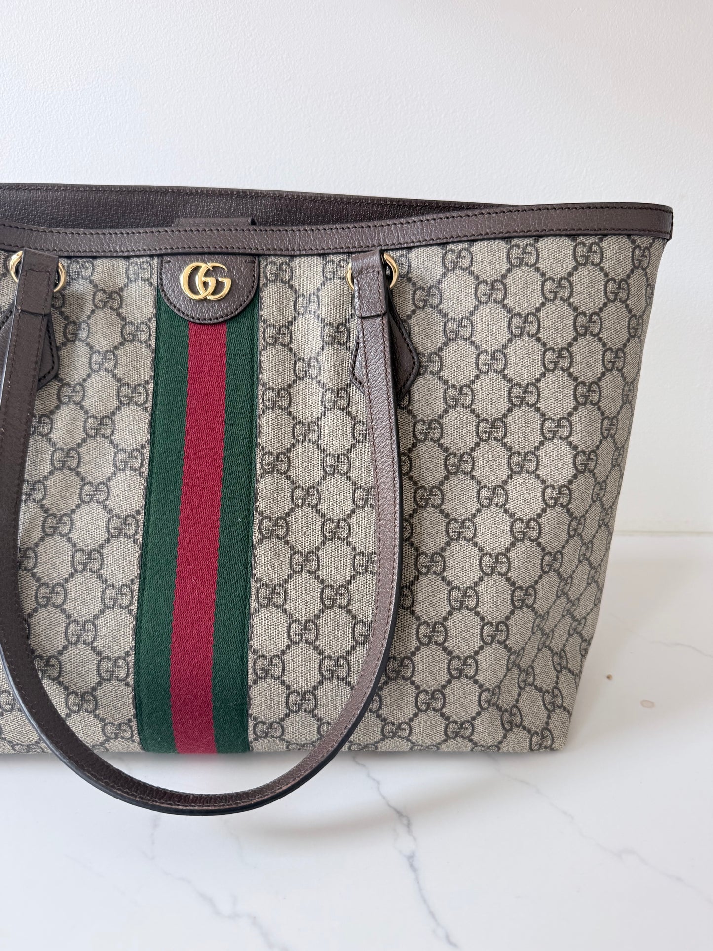Gucci Ophidia GG Supreme Medium Canvas Tote