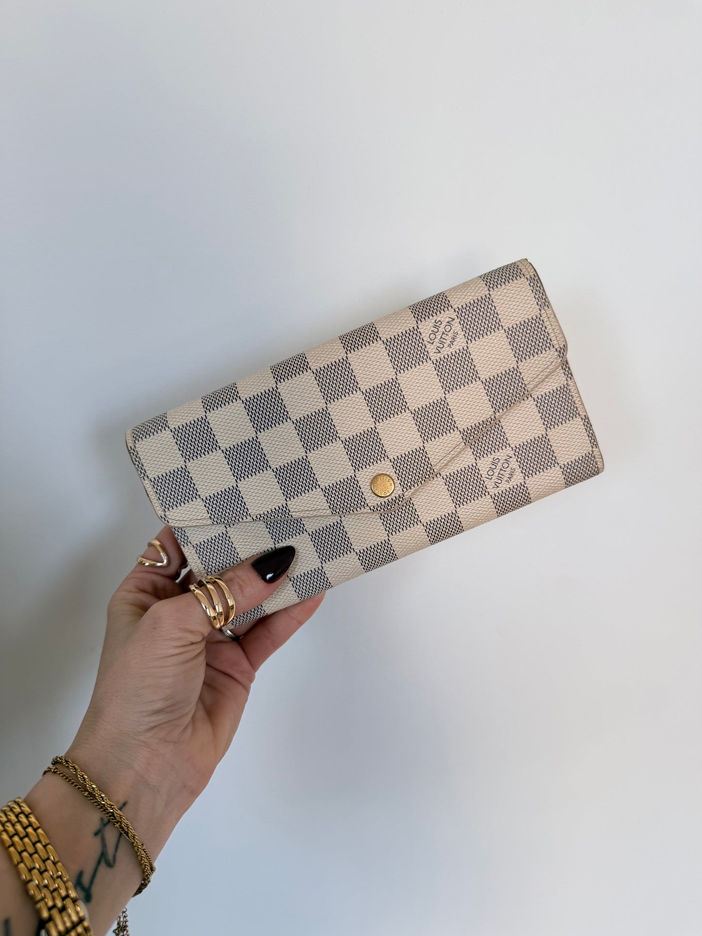 Louis Vuitton Sarah Wallet Damier Azur