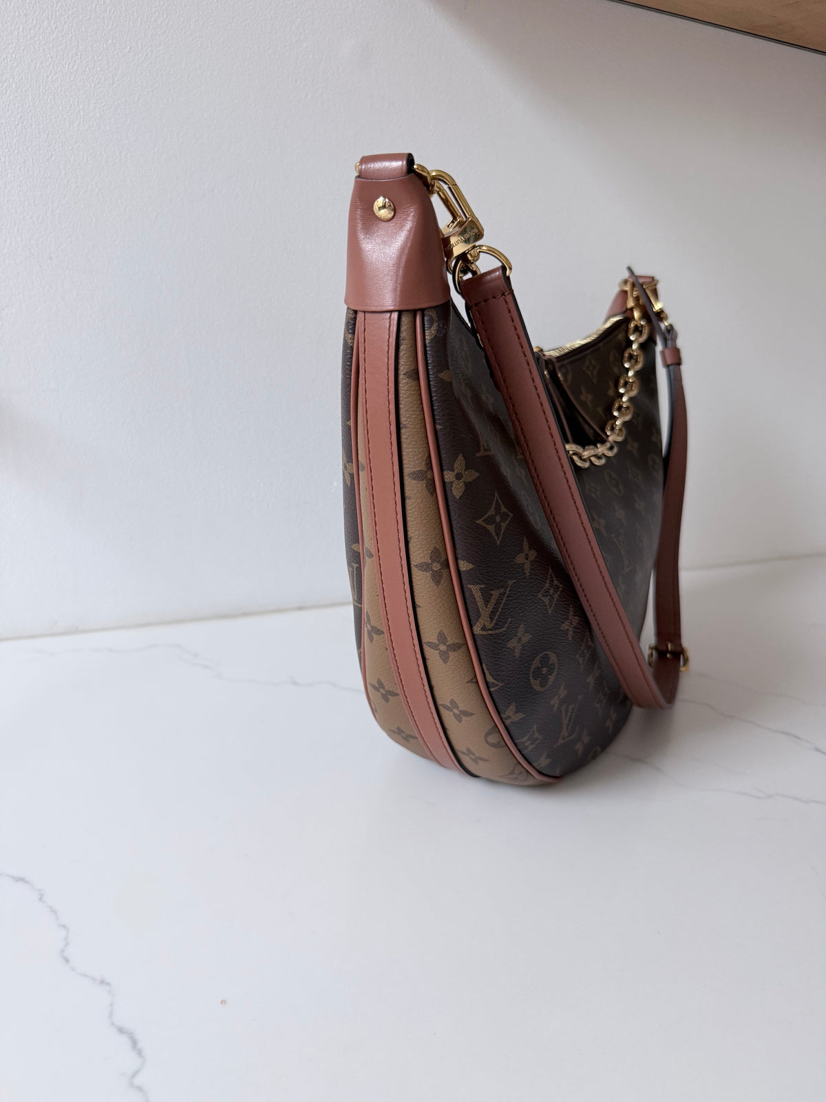 Louis Vuitton Loop Hobo Reverse Monogram Canvas