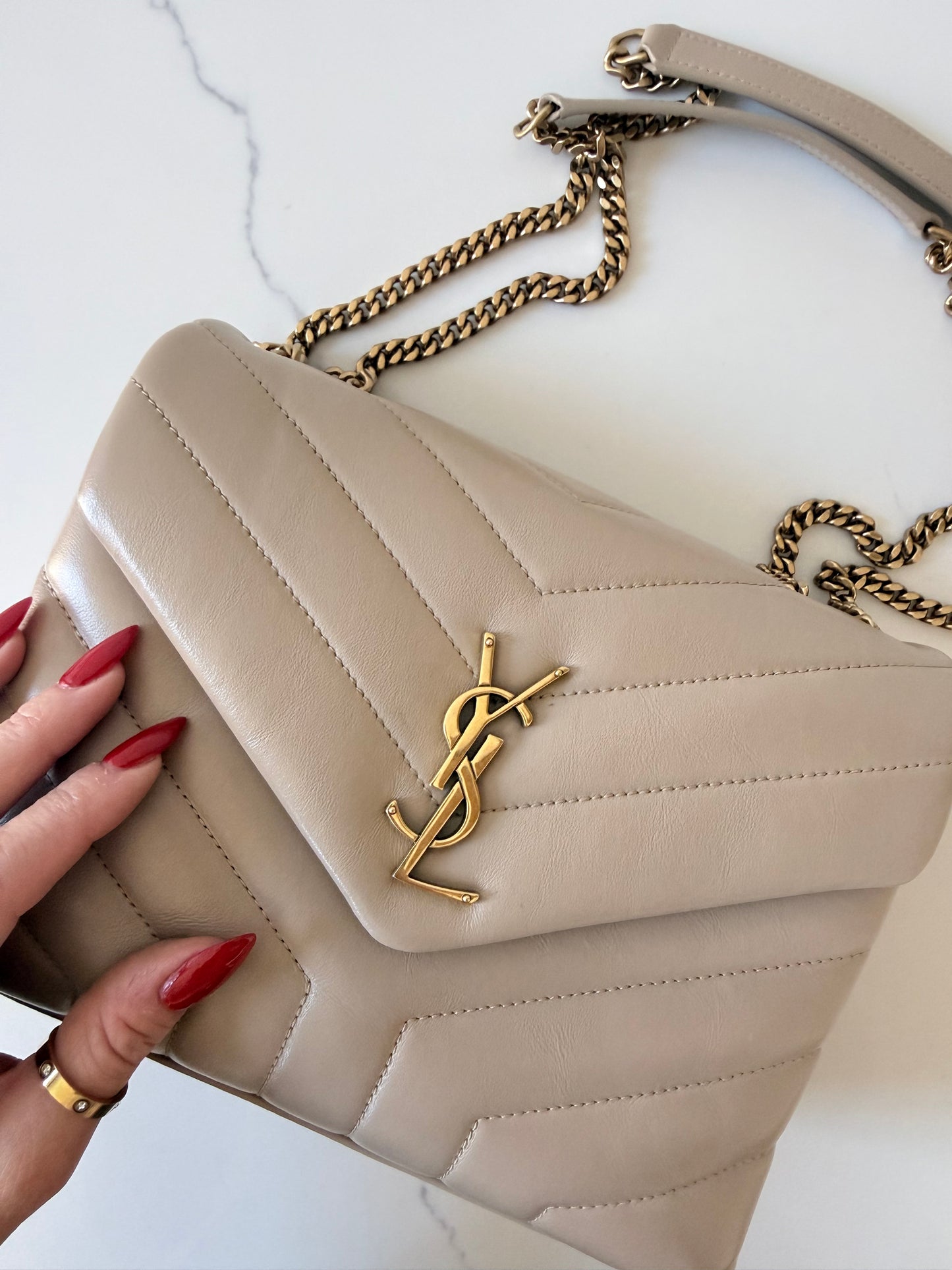 YSL Leather LouLou Small