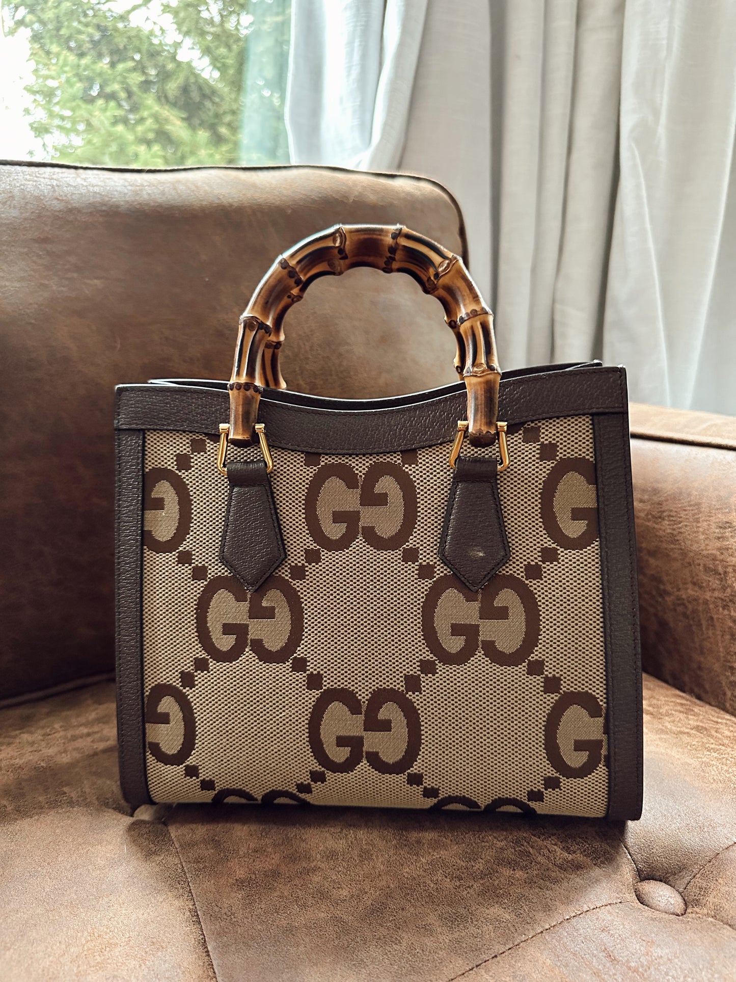 Gucci Diana Jumbo GG Small Tote Bag