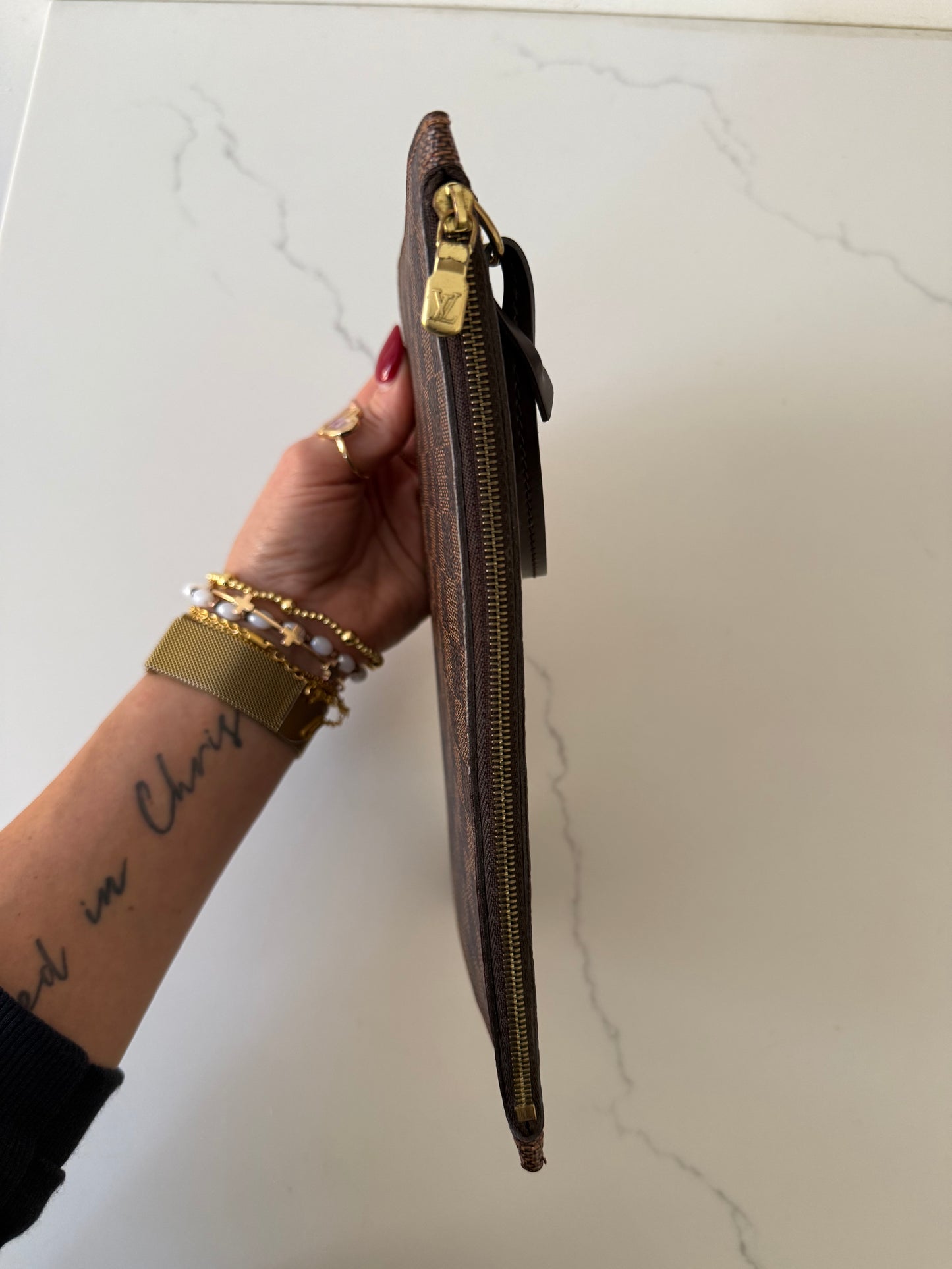Louis Vuitton Damier Ebene Wristlet