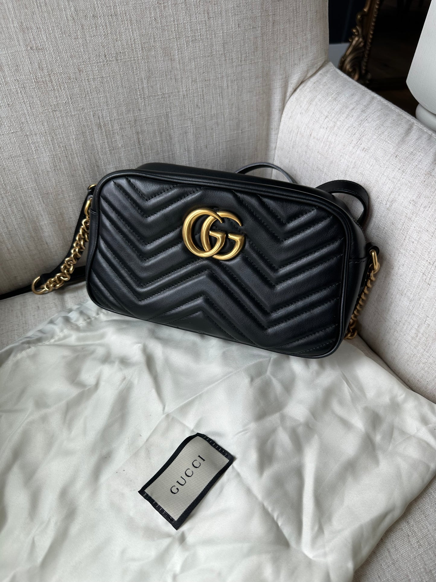 Gucci Marmont Camera Bag Black