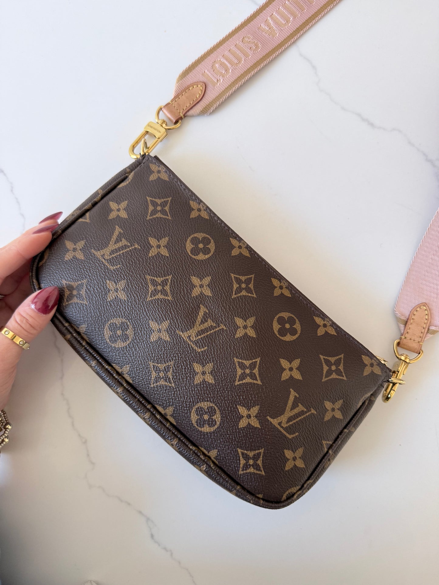 Louis Vuitton Multi Pochette Accessoires Ballerine Pink