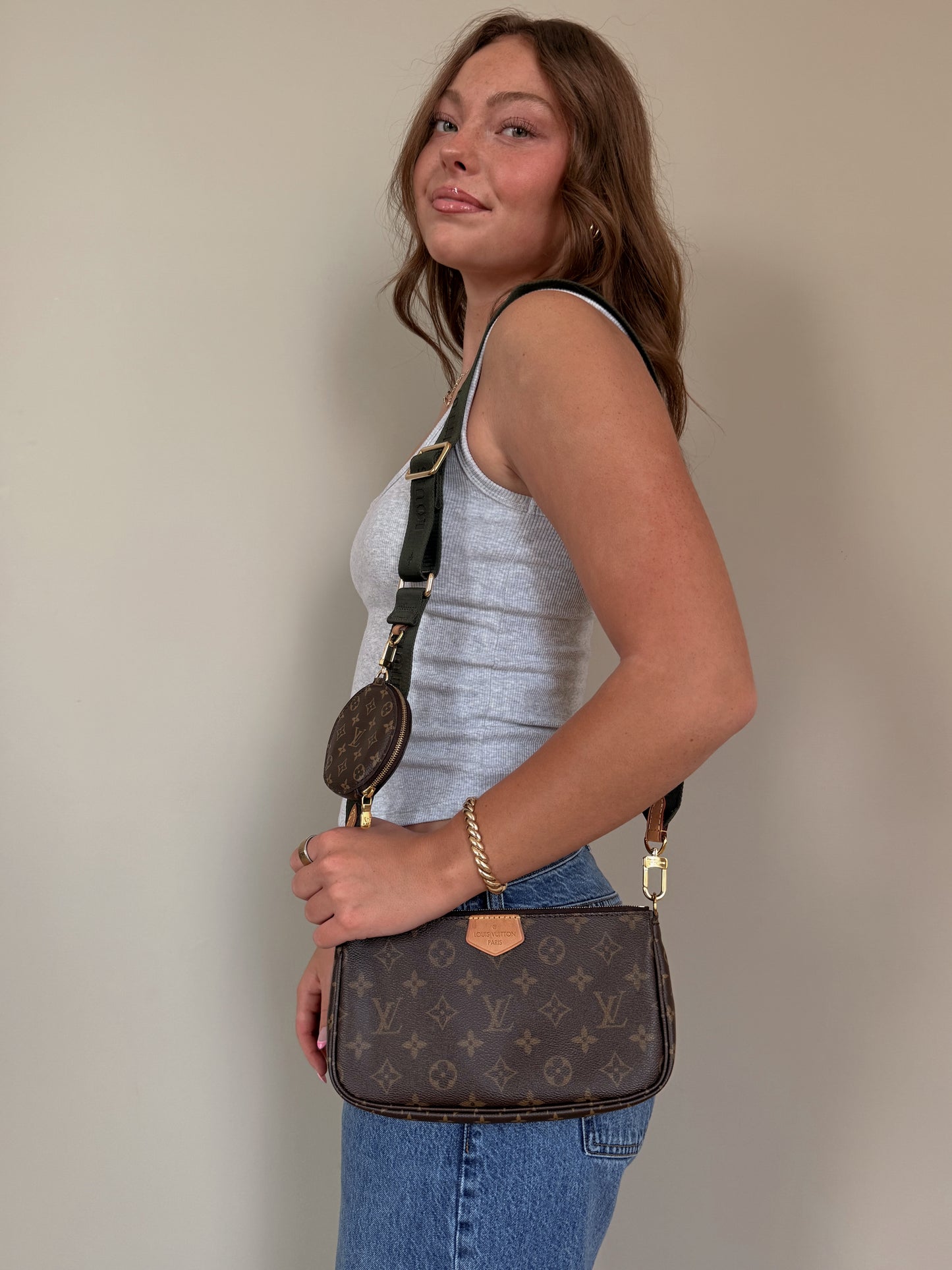 Louis Vuitton Multi Pochette Accessoires Kaki