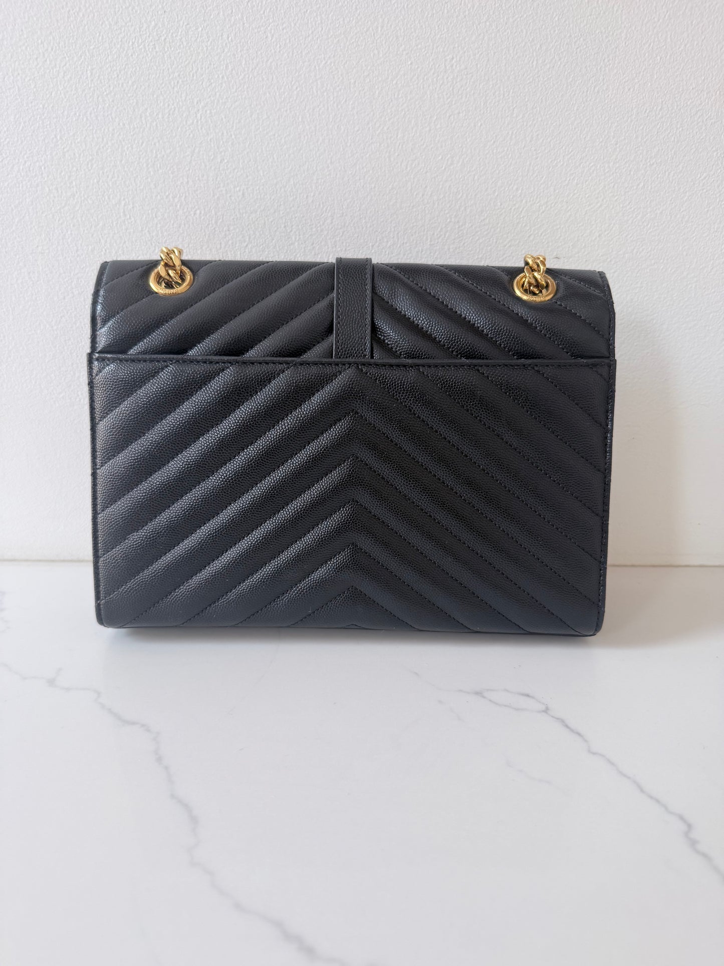YSL Monogram Matelassé Envelope Chain Shoulder Bag
