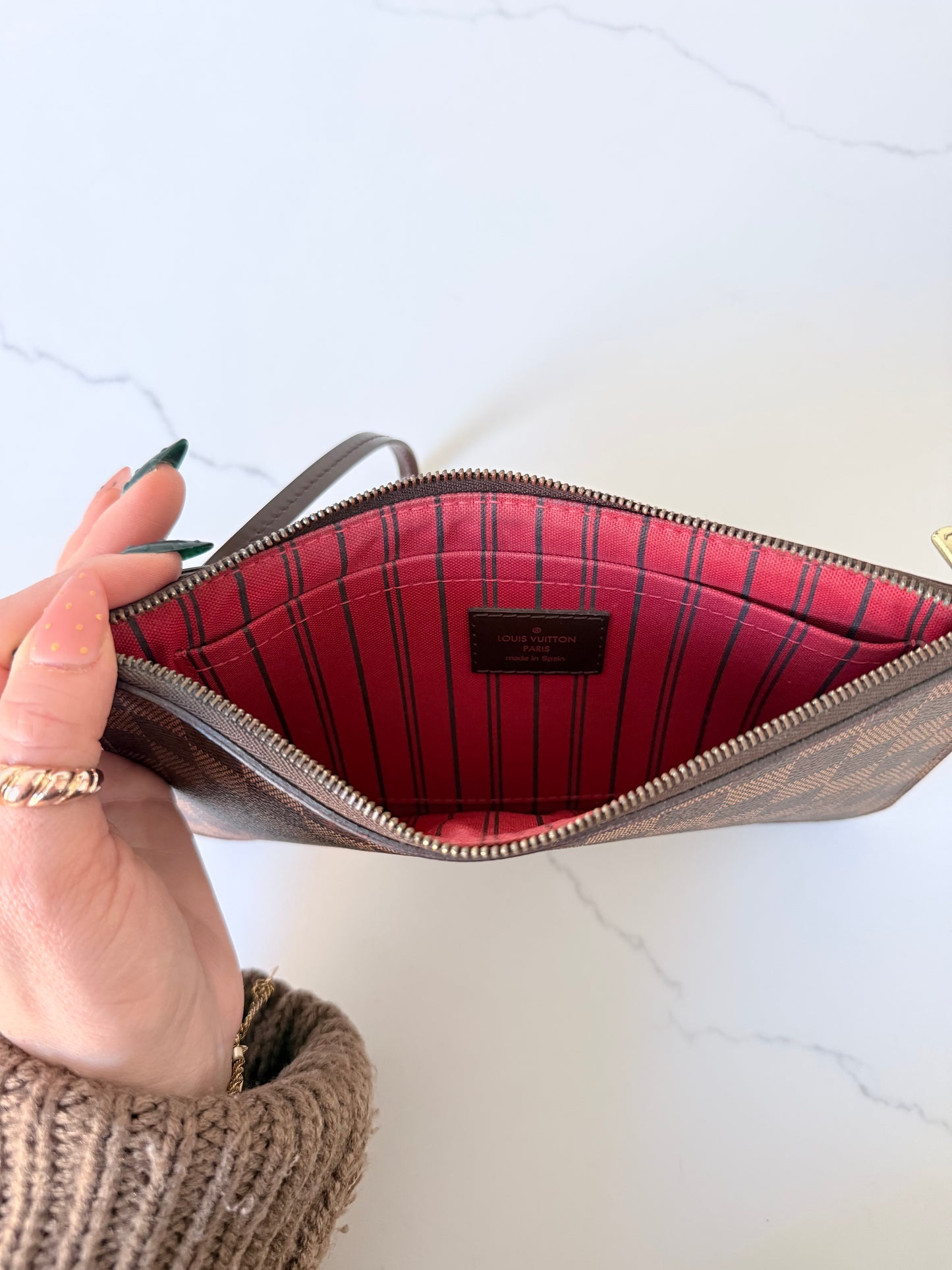 Louis Vuitton Wristlet Damier Ebene