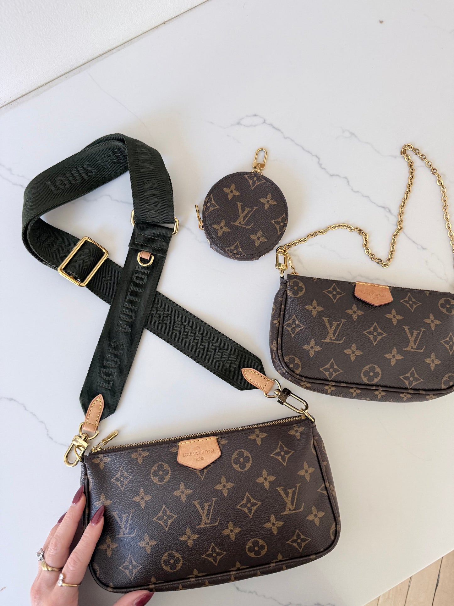 Louis Vuitton Multi Pochette Accessoires Kaki