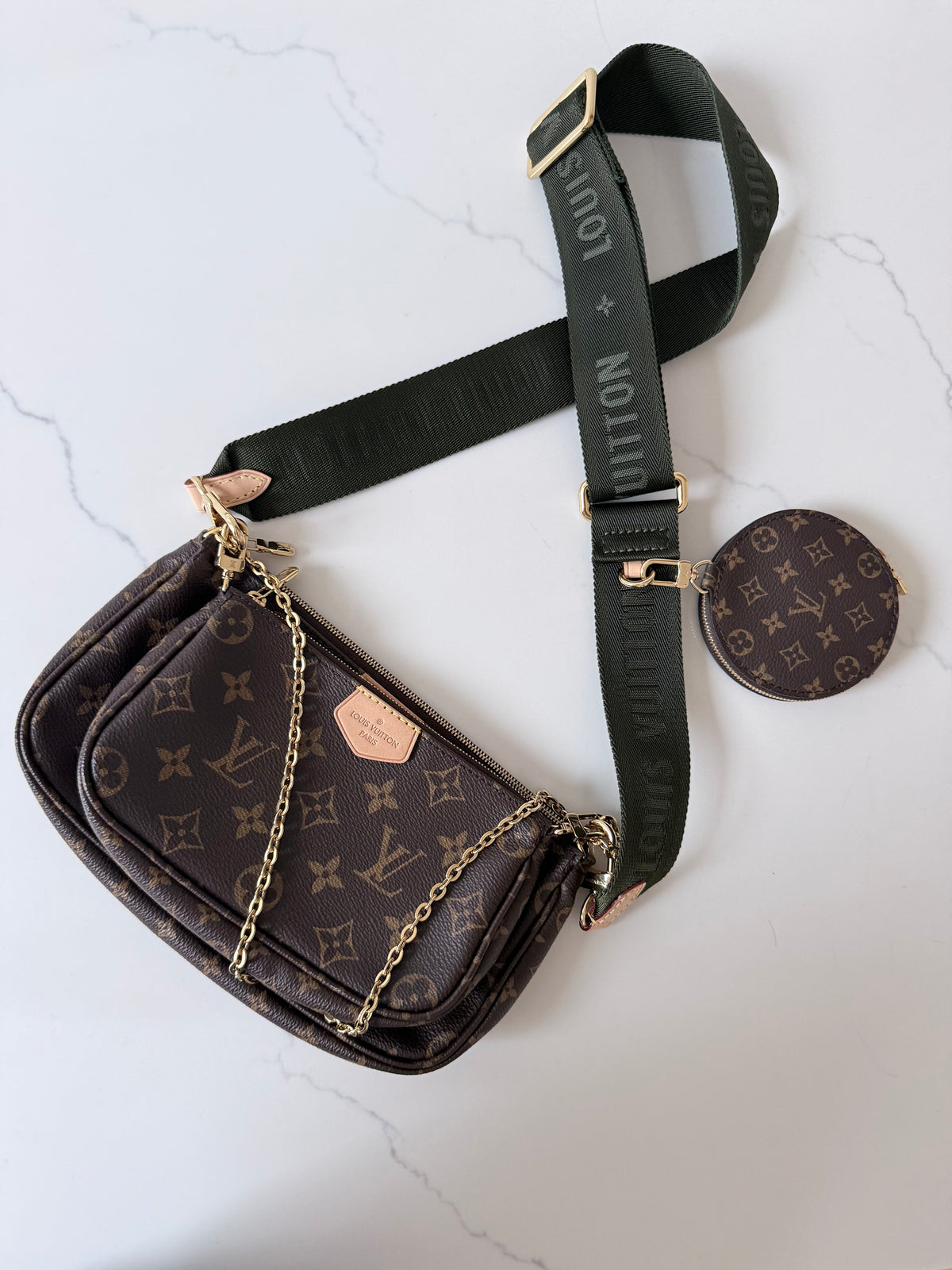 Louis Vuitton Multi Pochette Accessoires Kaki