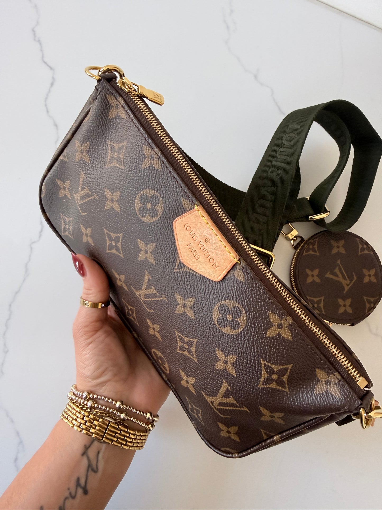 Louis Vuitton Multi Pochette Accessoires Kaki