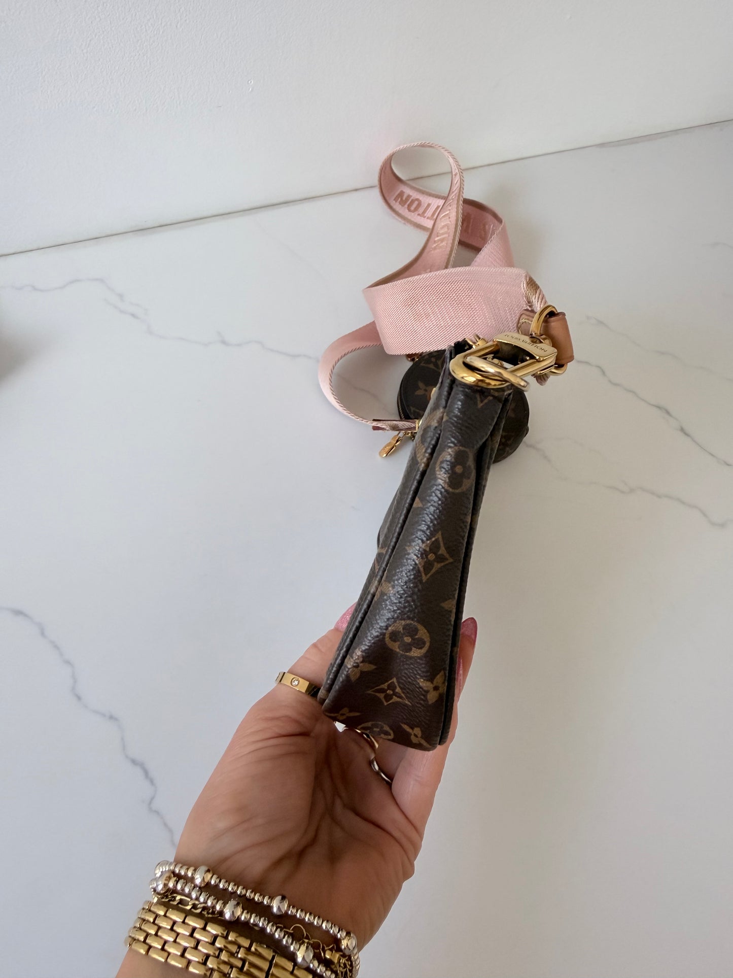 Louis Vuitton Multi Pochette Accessoires Ballerine Pink