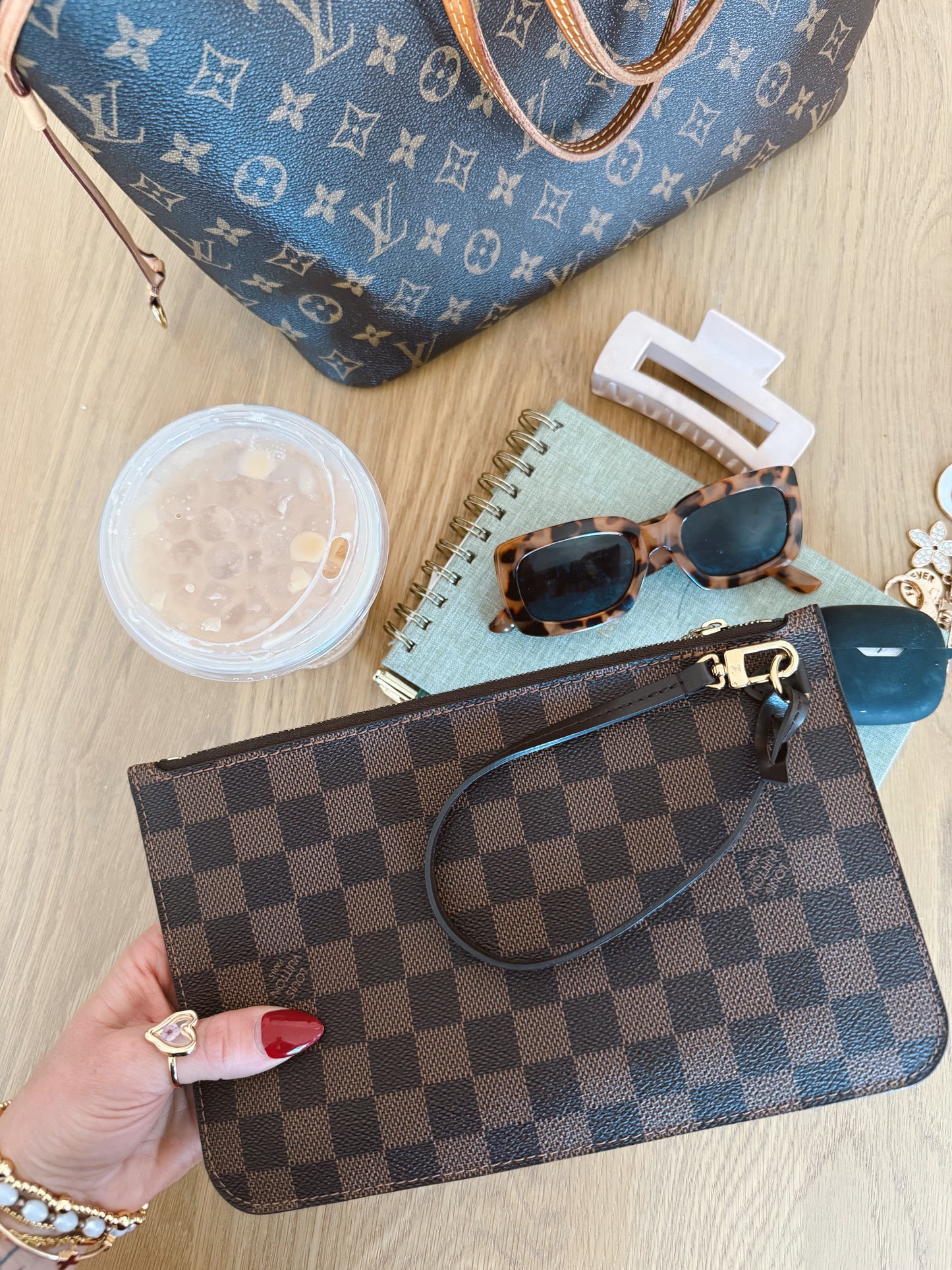Louis Vuitton Damier Ebene Wristlet
