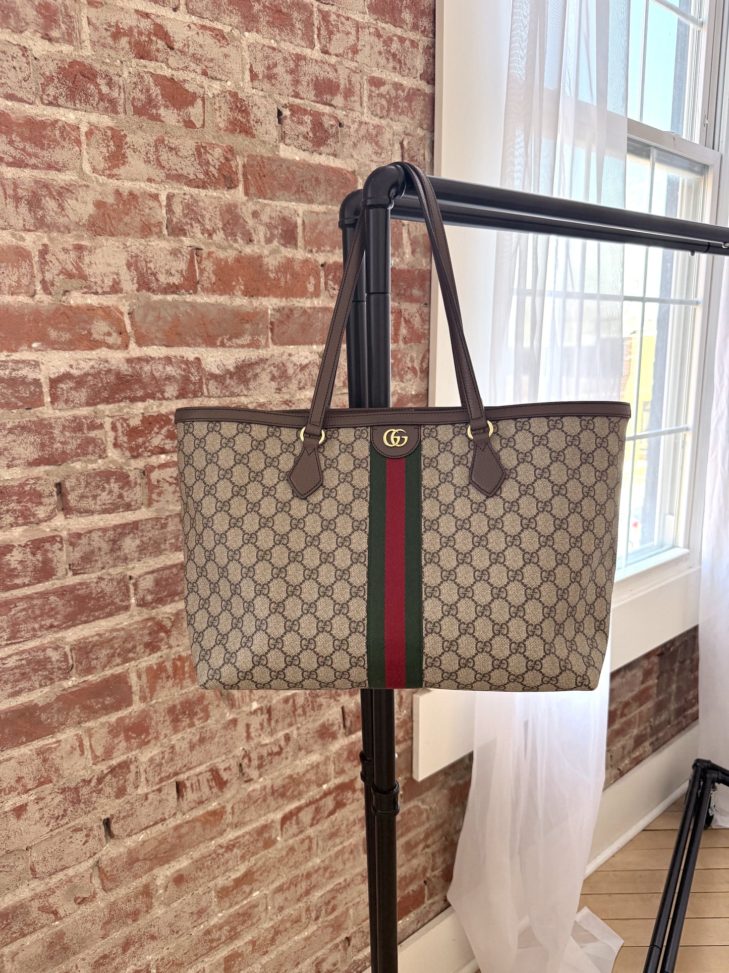 Gucci Ophidia GG Supreme Medium Canvas Tote