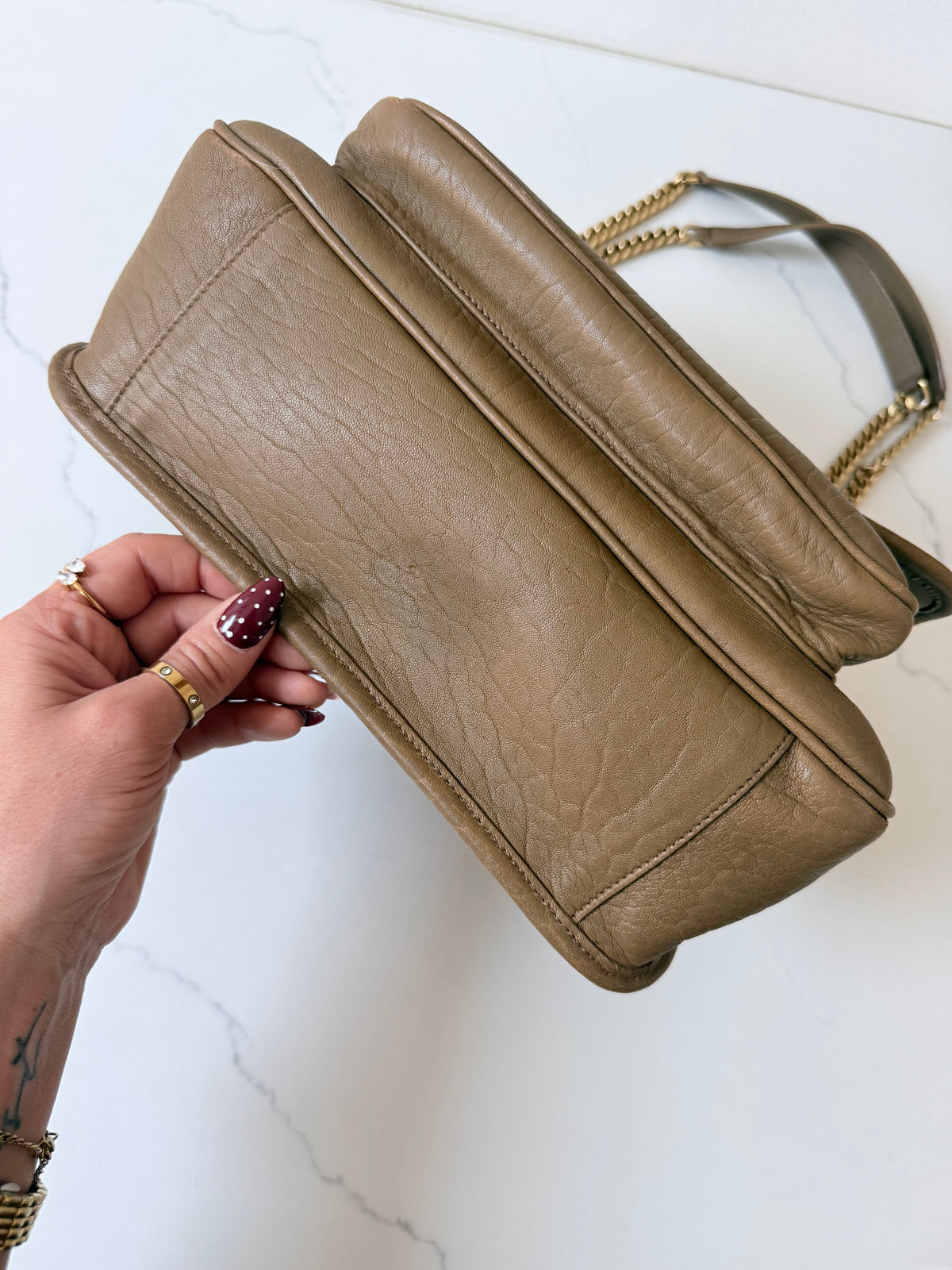 YSL Niki Medium Grained Lambskin
Dark Cork