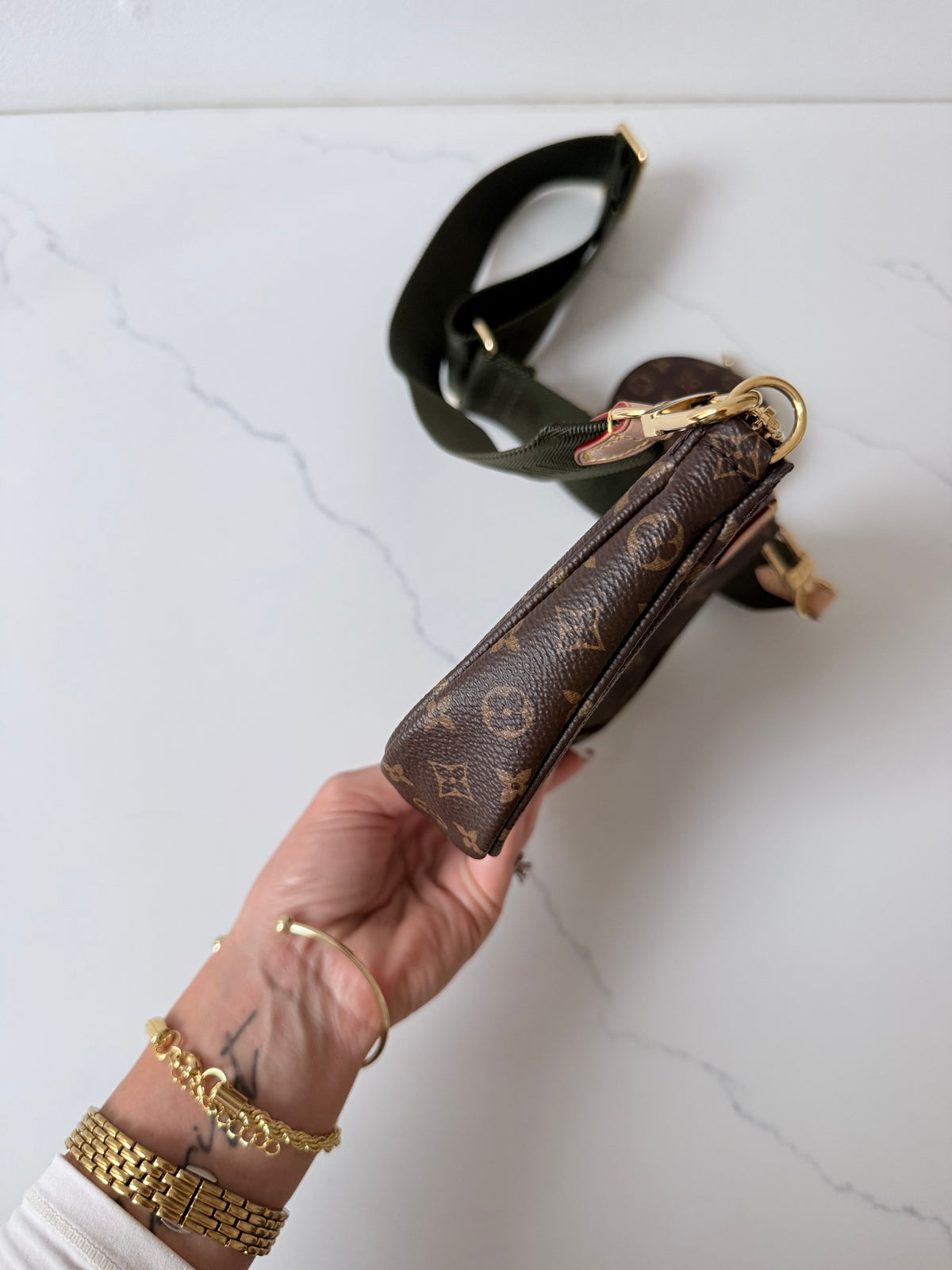 Louis Vuitton Multi Pochette Accessoires Kaki