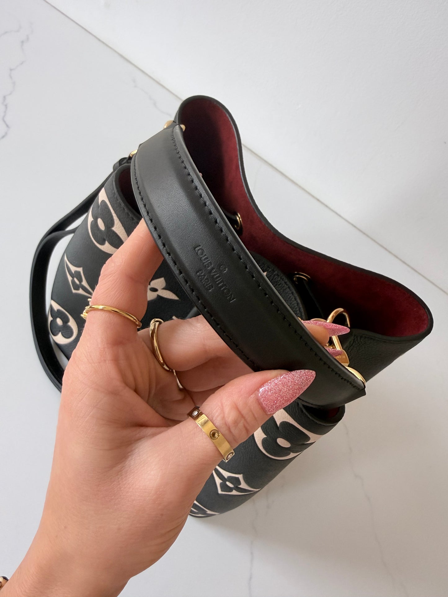 Louis Vuitton NéoNoé MM Bucket Bag Bicolor Monogram Empreinte
