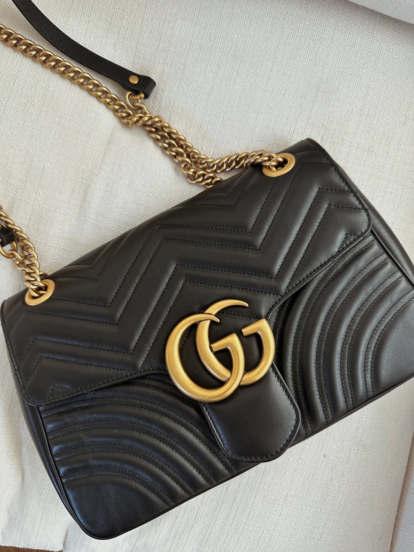 Gucci Black Marmont Flap