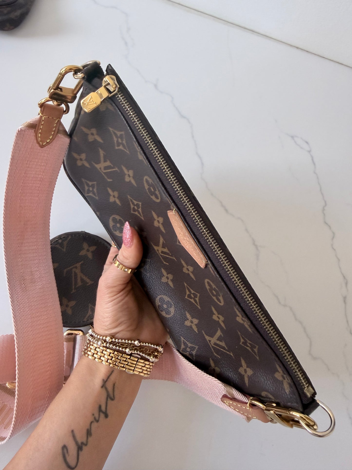 Louis Vuitton Multi Pochette Accessoires Ballerine Pink