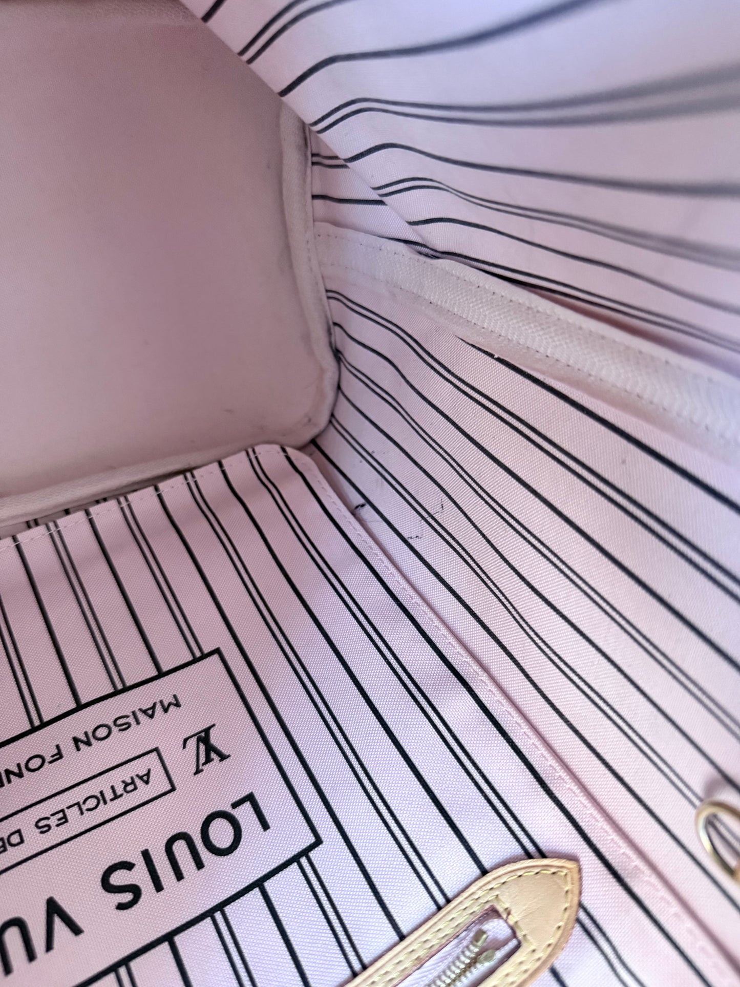 Louis Vuitton Neverfull MM iMonogram Rose Ballerine