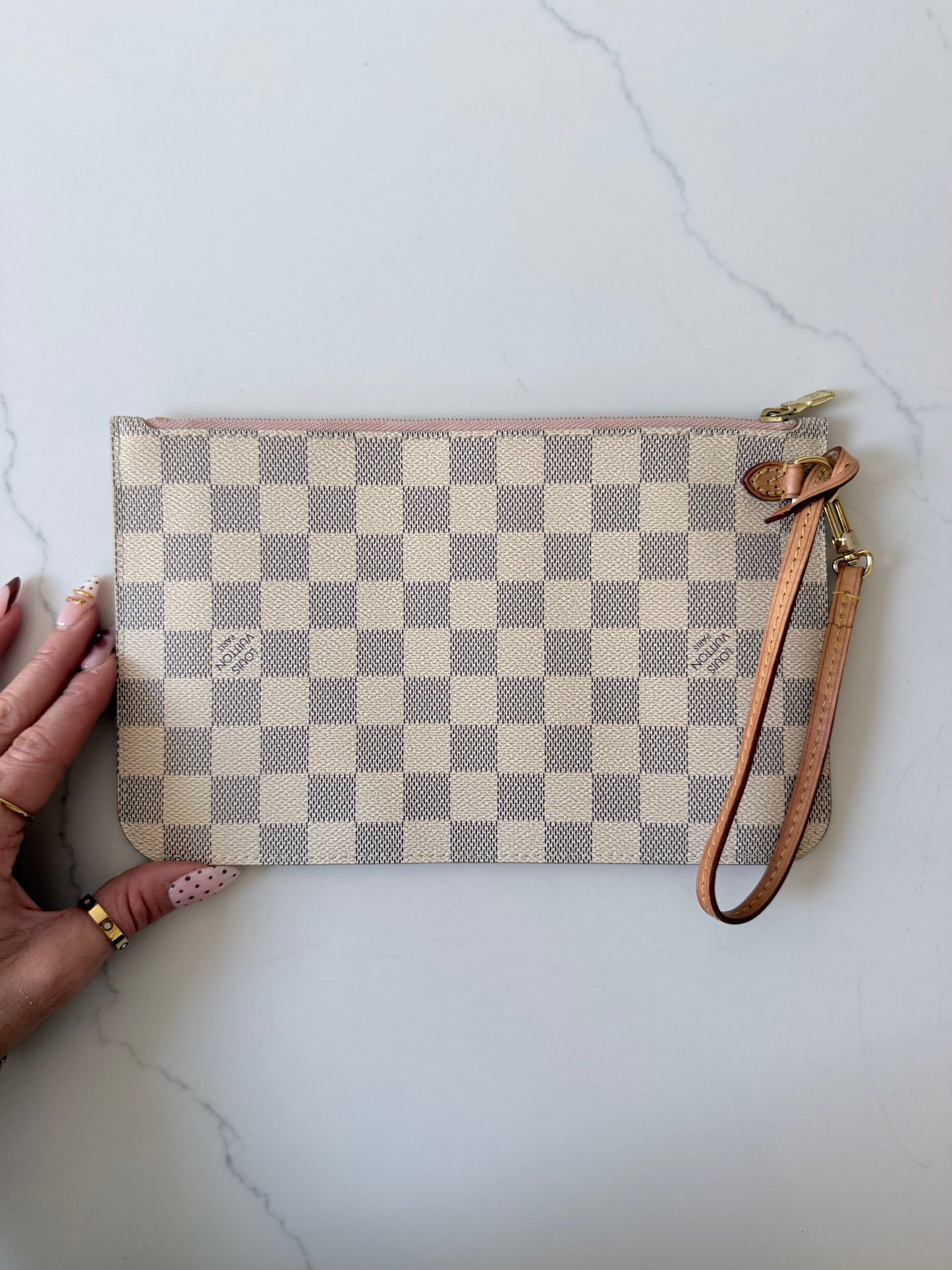 Louis Vuitton Neverfull Wristlet Azur