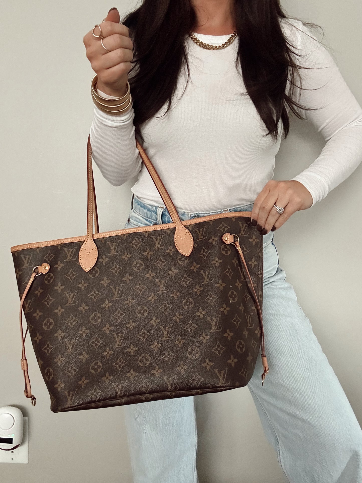 Louis Vuitton Monogram Neverfull MM Pivoine