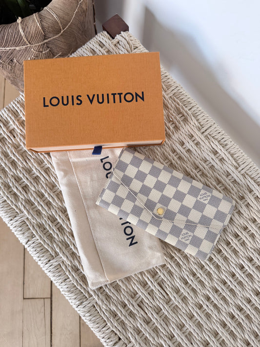 Louis Vuitton Sarah Wallet Damier Azur