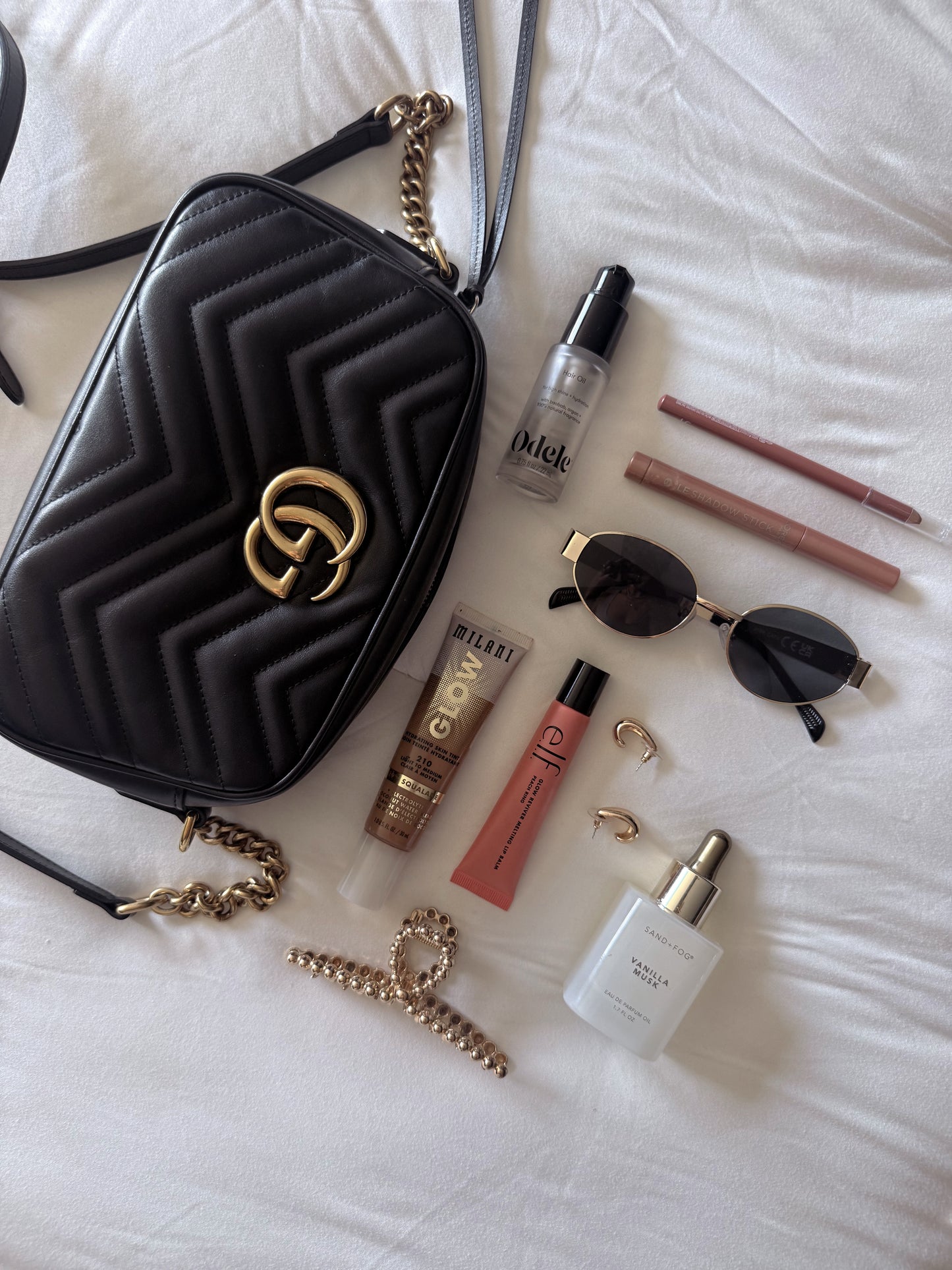 Black Gucci Marmont Camera Bag
