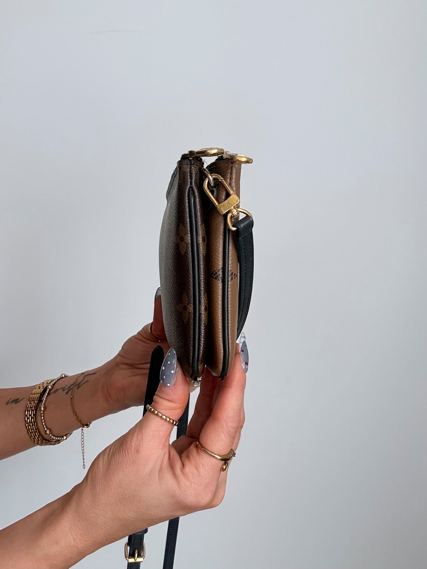 Louis Vuitton Reverse Monogram Giant Double Zip Pochette