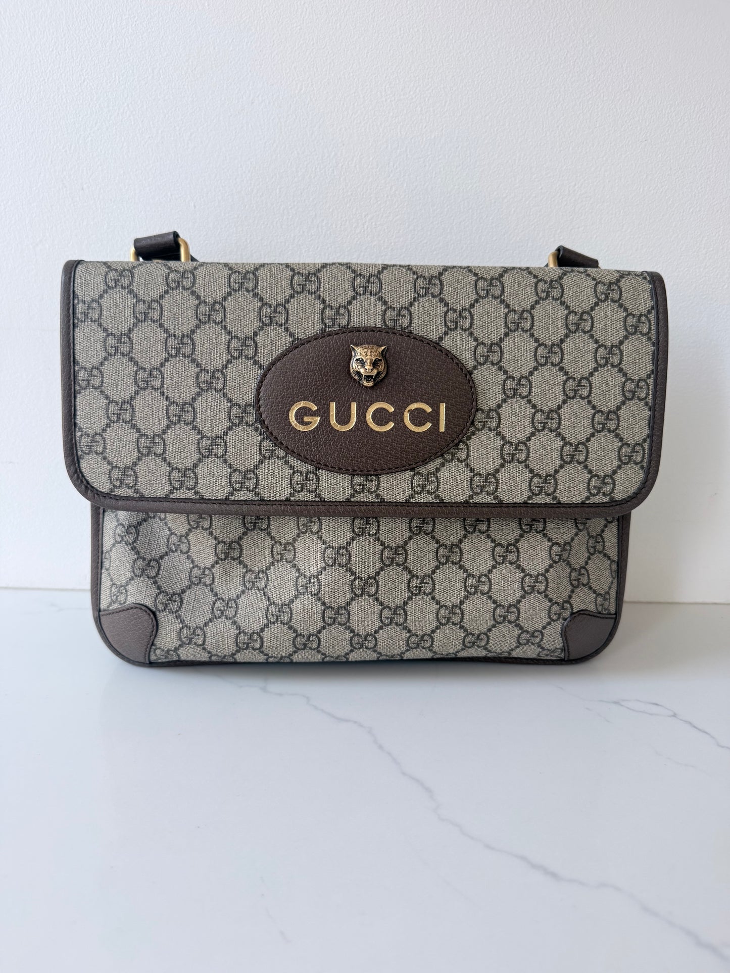 Gucci Neo Vintage Flap Messenger GG Coated Canvas Medium